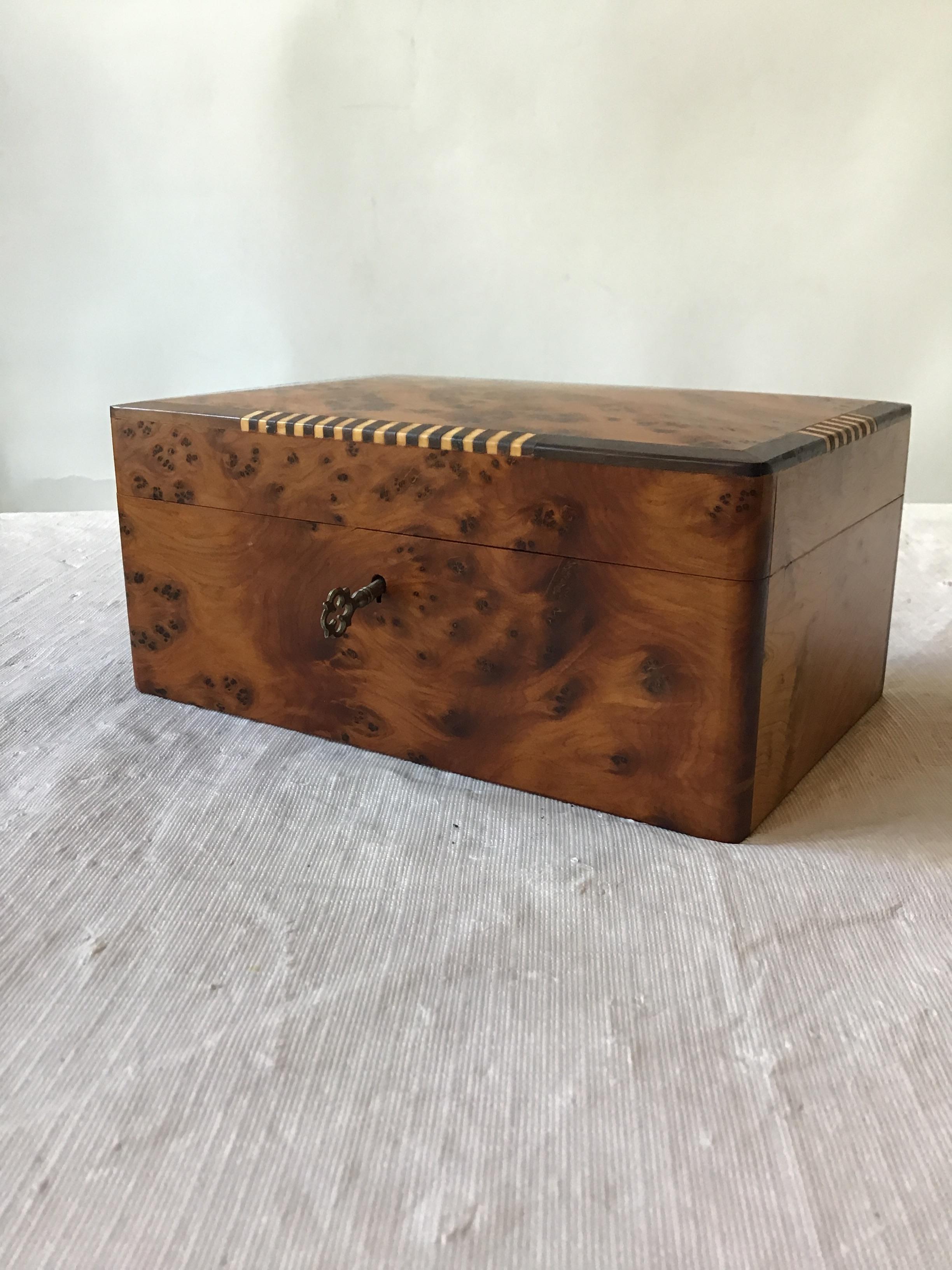 Burl box purchased from Lorin Marsh.