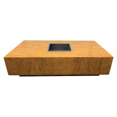 Burl Coffee Table Style of Willy Rizzo