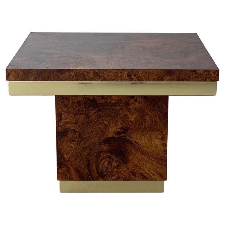 Burl Laminate Coffee or End Table For Sale at 1stDibs