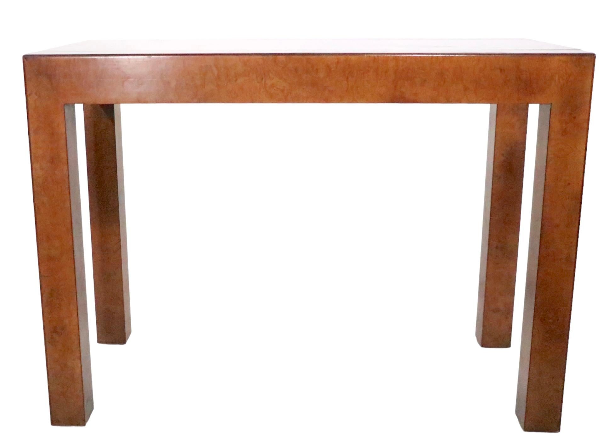 Burl Parsons Style Console Table by John Widdicomb For Sale 10