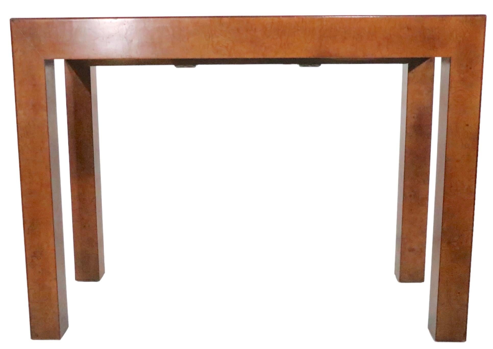 Burl Parsons Style Console Table by John Widdicomb For Sale 11