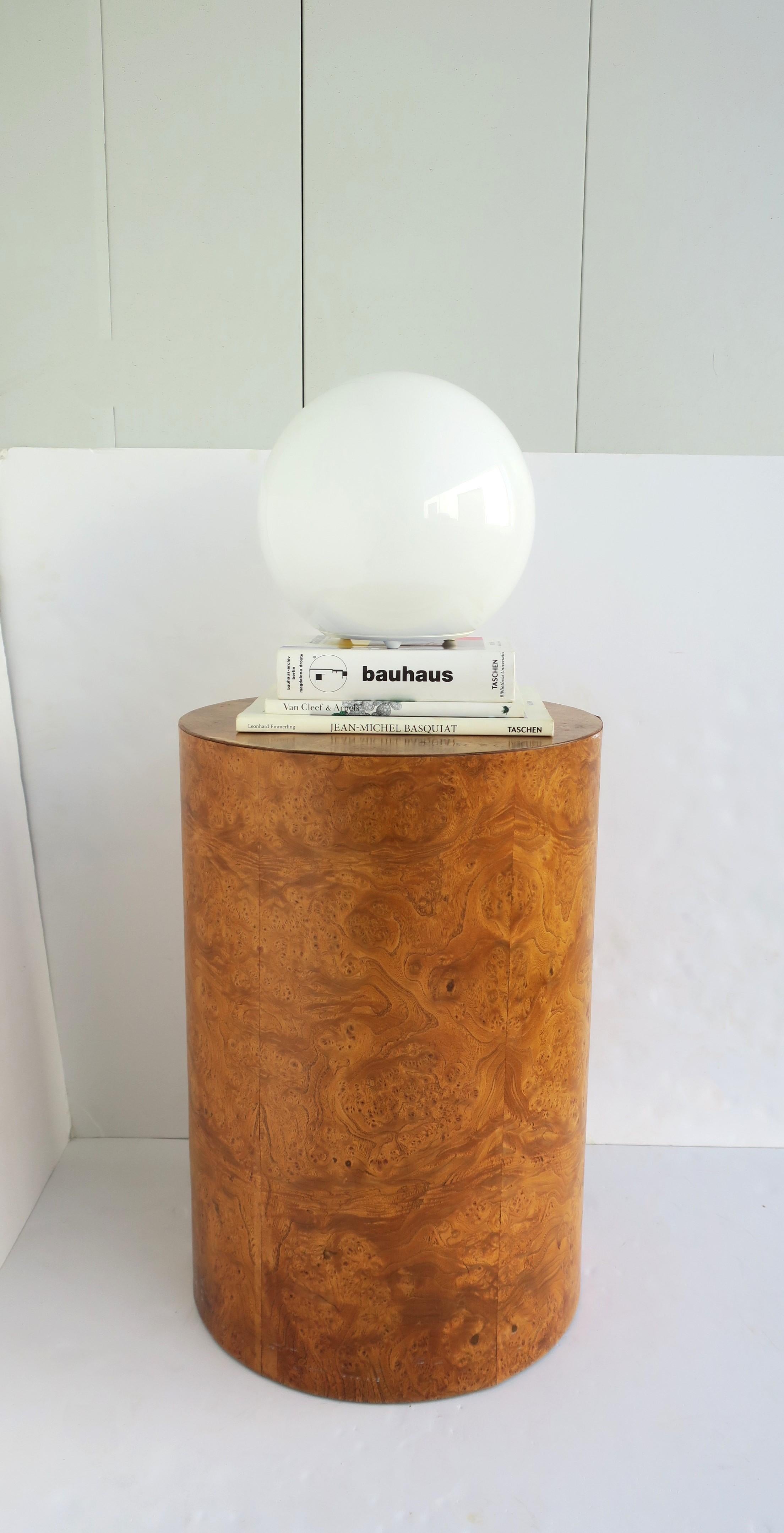 Burl Pedestal Side Table or Column for Sculpture Modern Milo Baughman Style For Sale 1