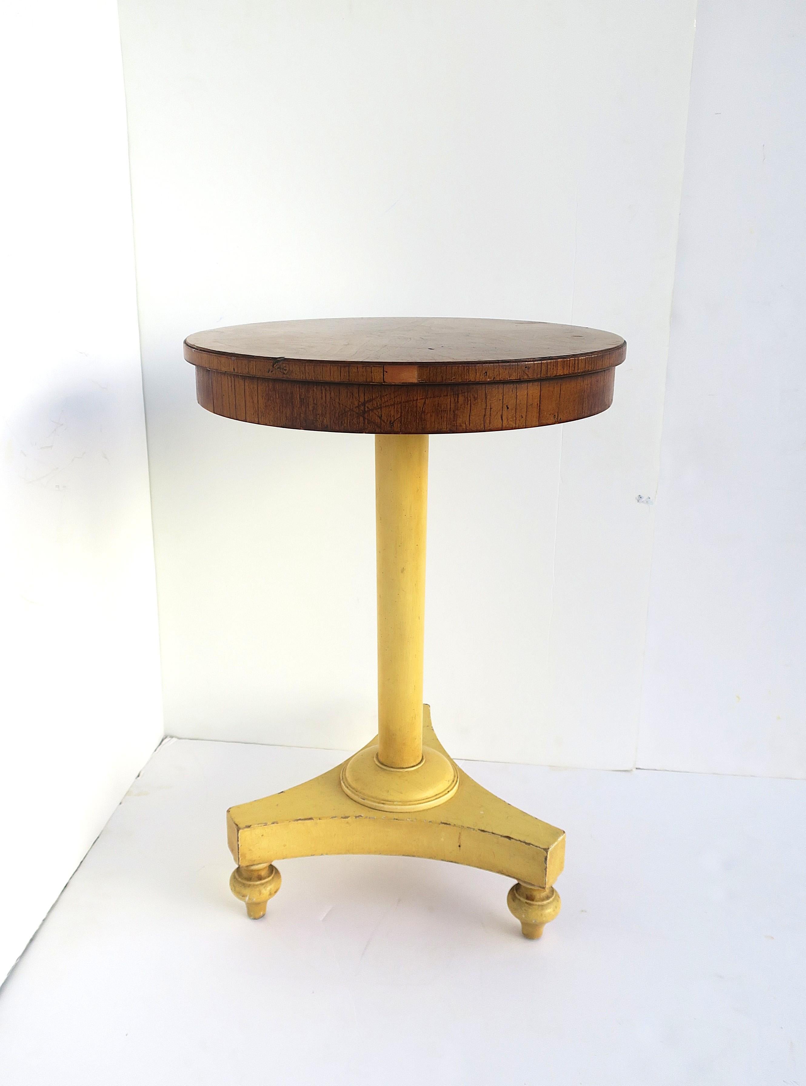 Wood Burl Side Drinks Table By Widdicomb For Sale