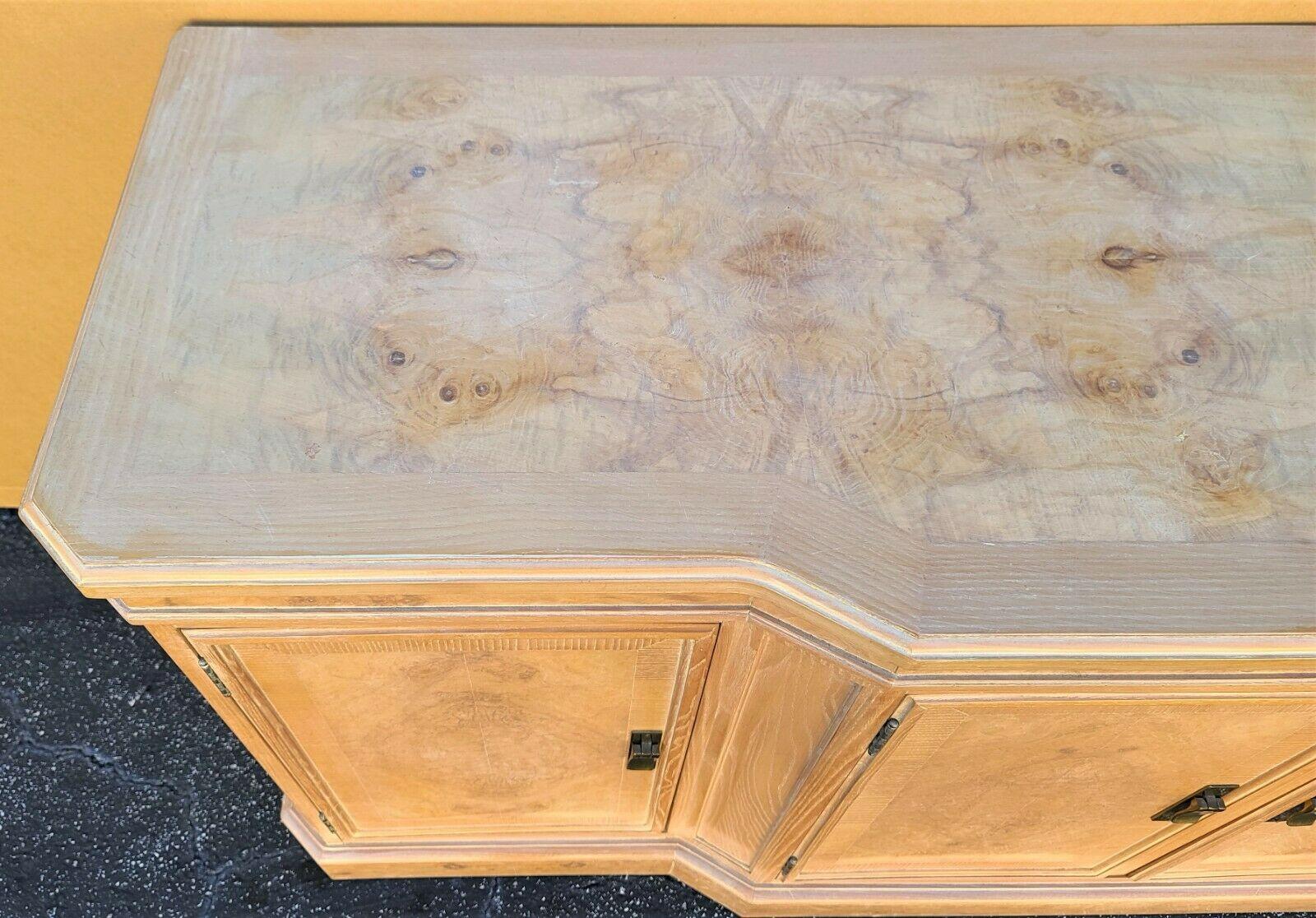 Burl Sideboard Buffet Cabinet by Heritage from Their Corinthian Collection 2