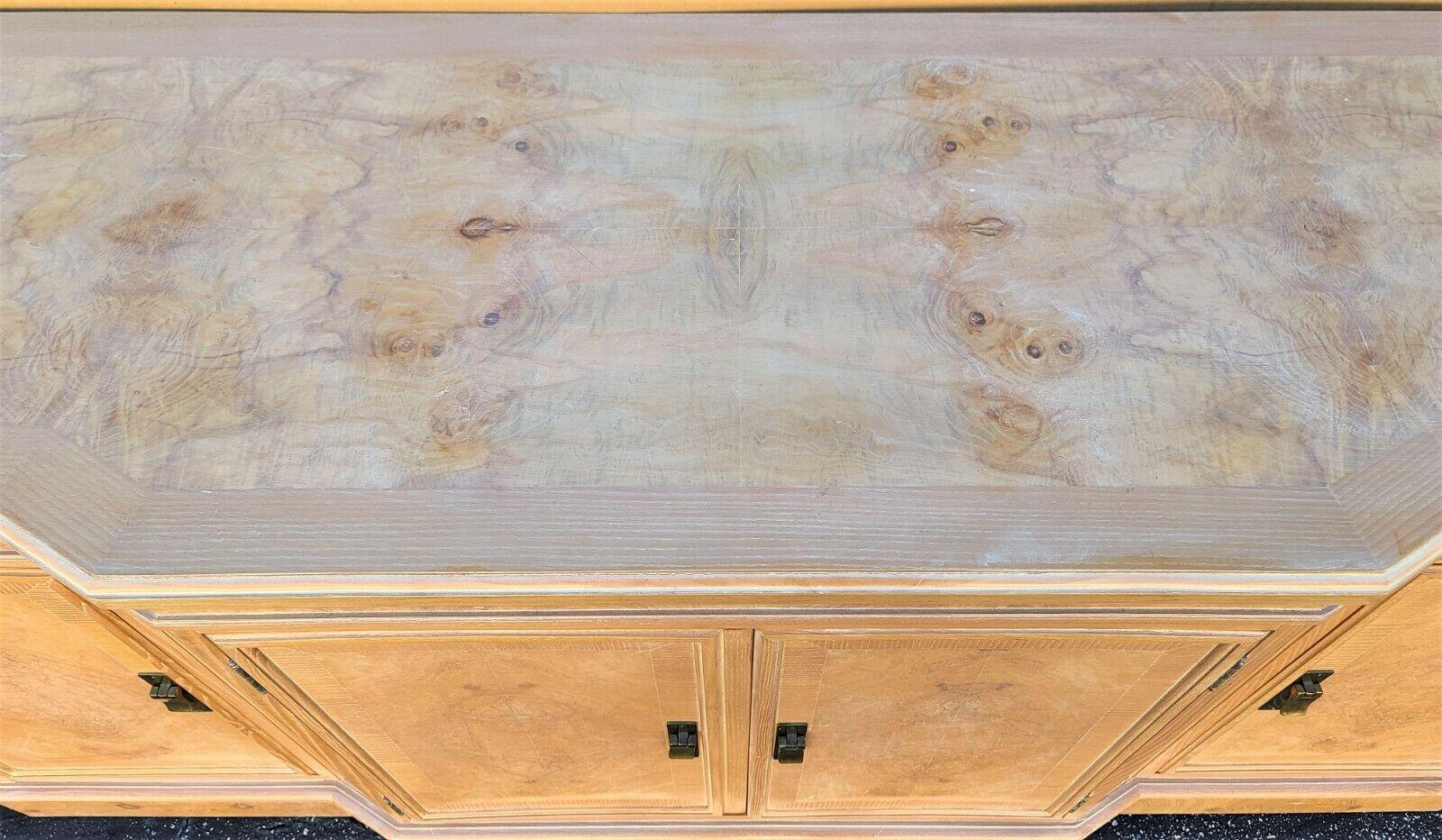 Burl Sideboard Buffet Cabinet by Heritage from Their Corinthian Collection 3