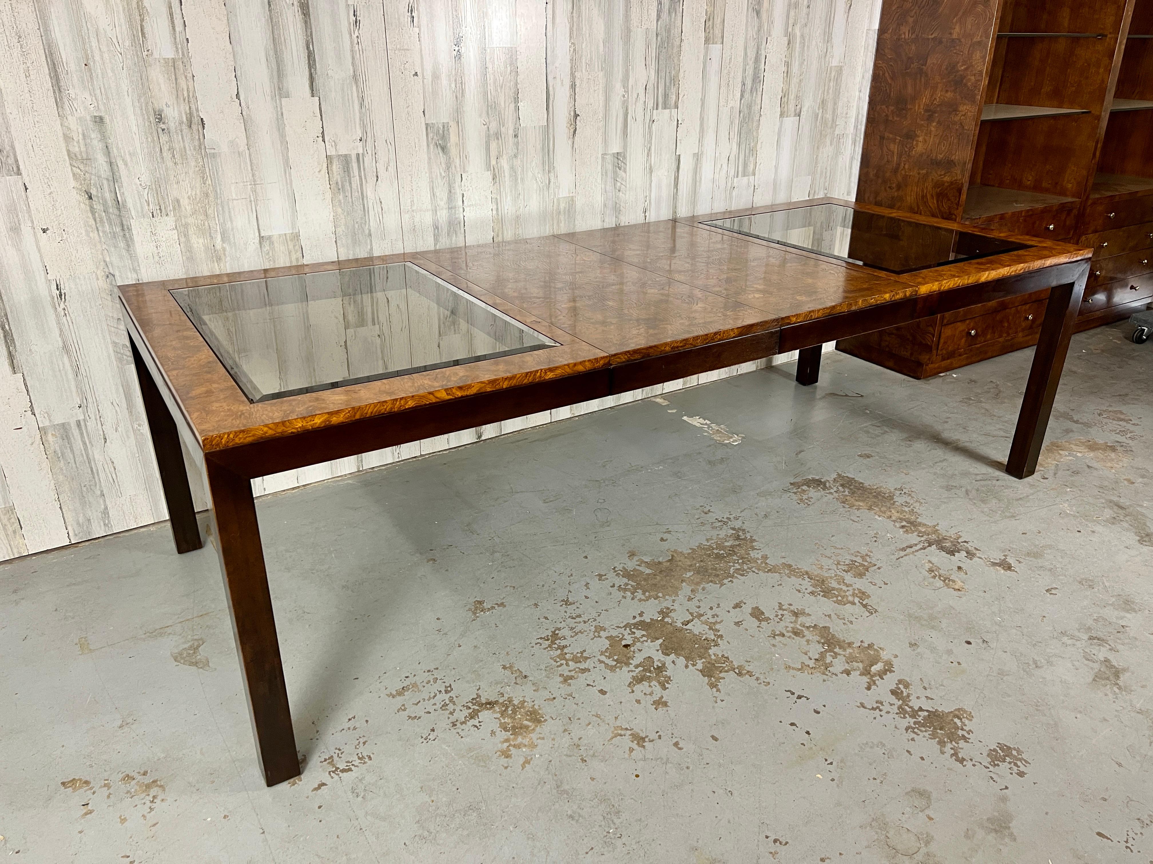 smoked glass dining table