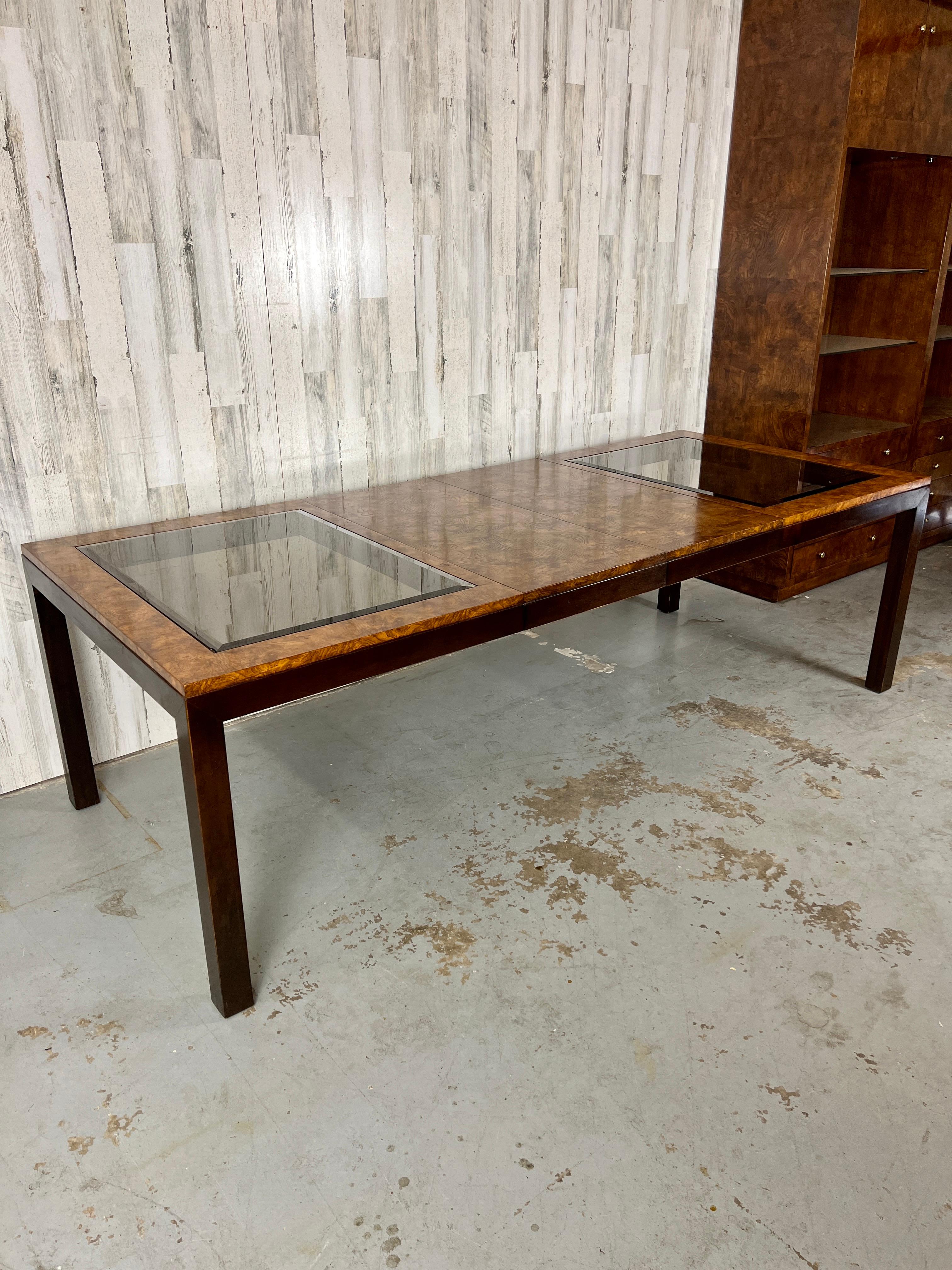 smoked glass dining table