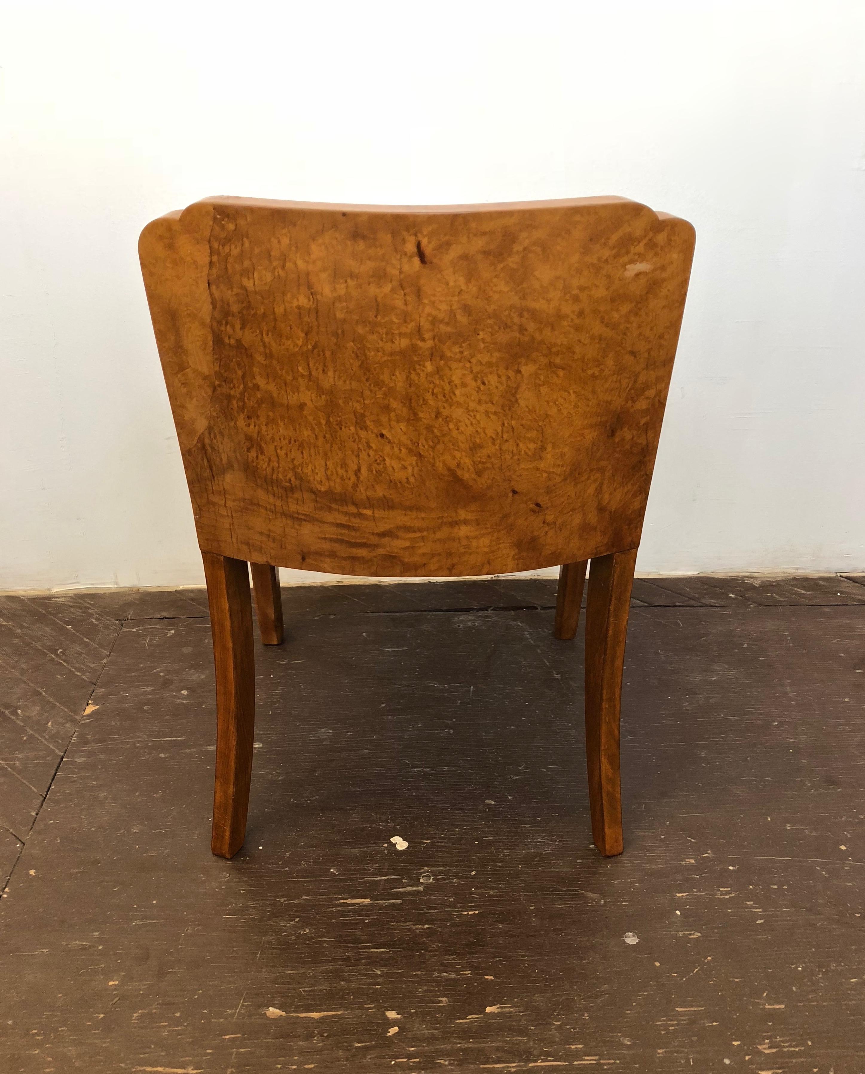 Burl Vanity Chair, USA, circa 1930 2