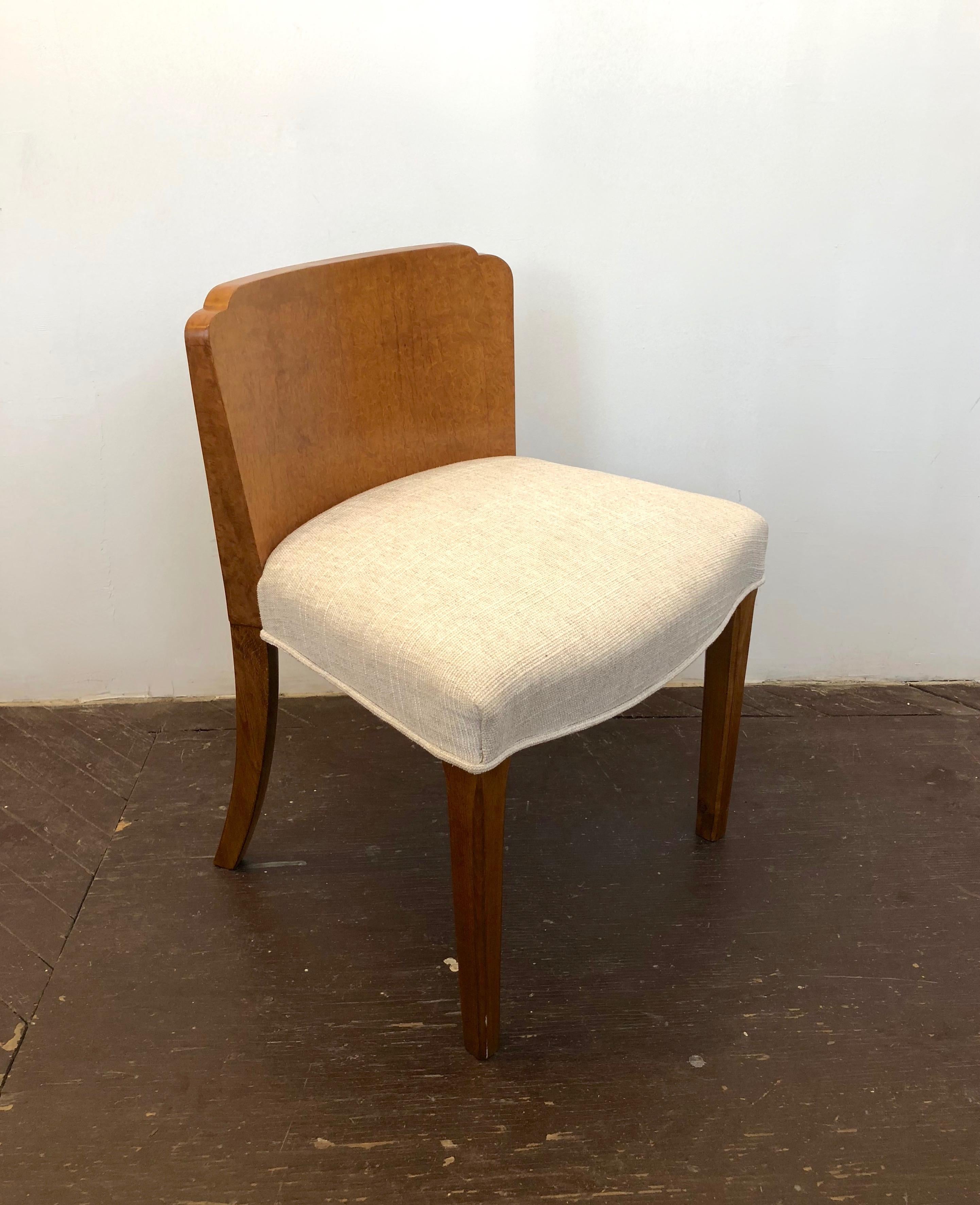 Burl Vanity Chair, USA, circa 1930 3