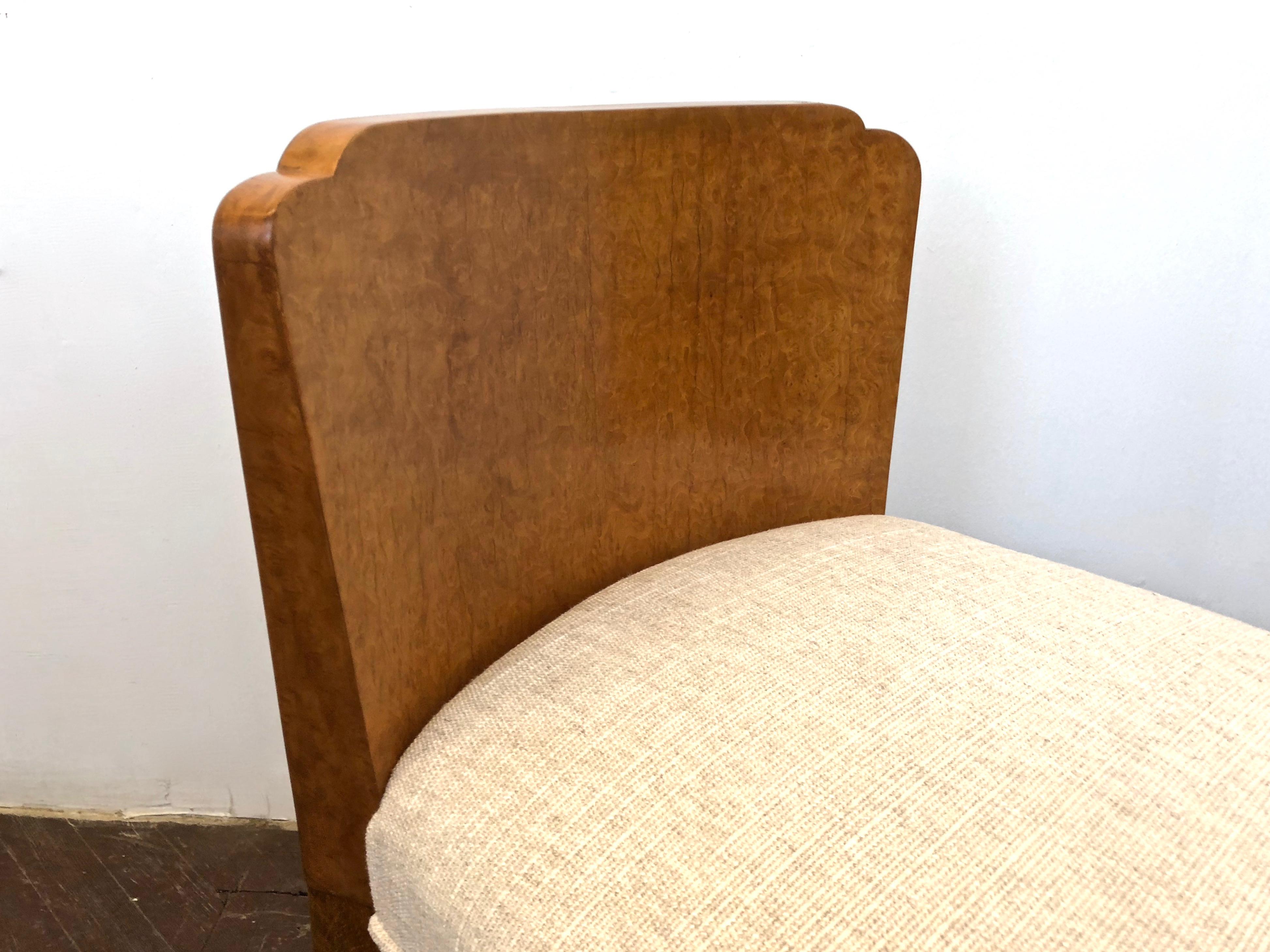 Burl Vanity Chair, USA, circa 1930 4