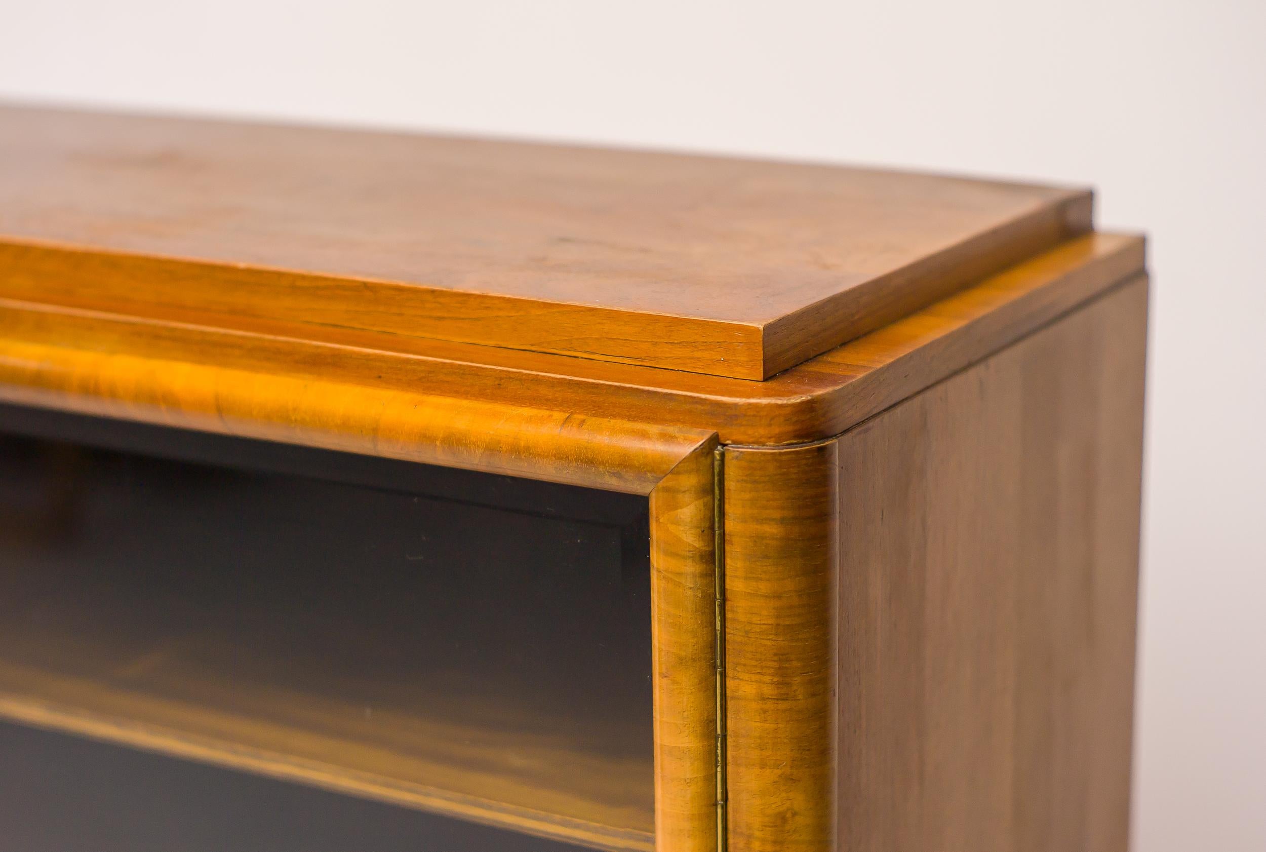 Burl Walnut Art Deco Cabinet For Sale 2