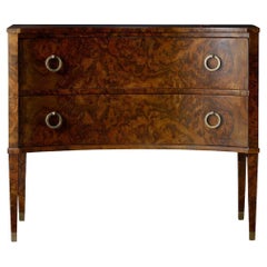 Burl Walnut Chest of Drawers