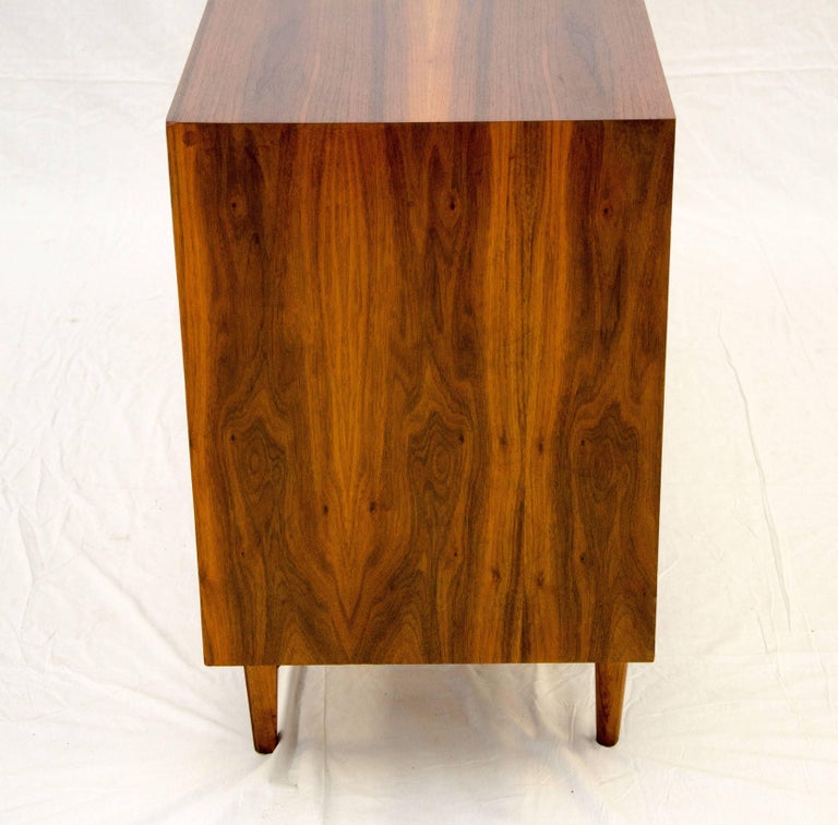 Burl Walnut Nine Drawer Dresser B P John At 1stdibs