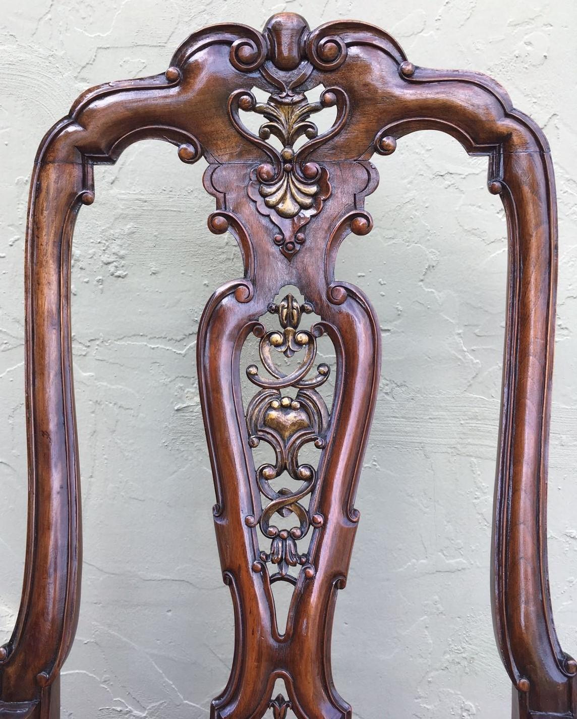 Paar Sessel aus Wurzelnussholz im Queen Anne-Stil, um 1940 im Angebot 1