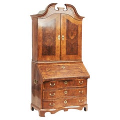 Bureau / Secretary In Burl Walnut