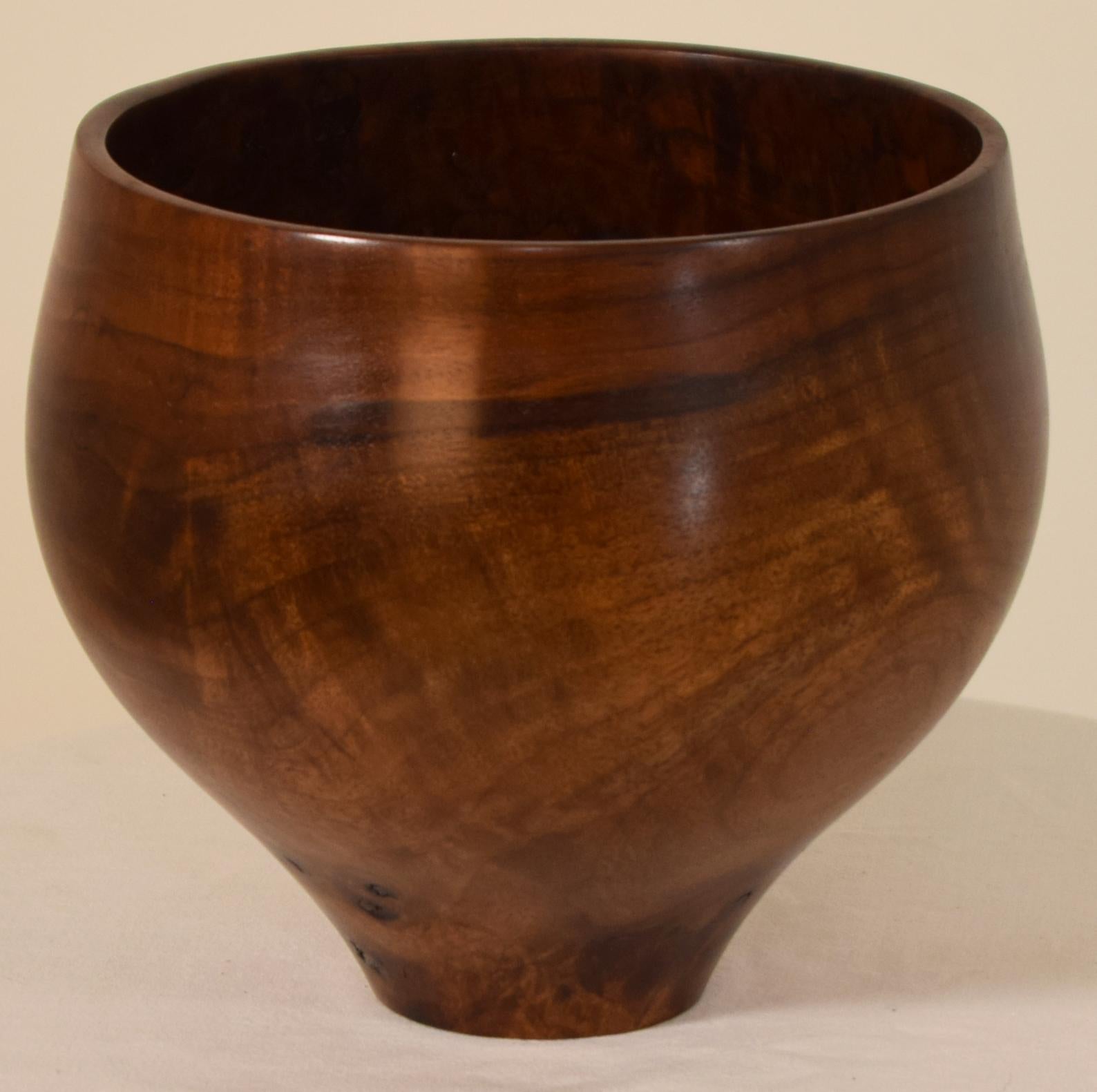 American Burl Walnut Vessel by Rude Osolnik