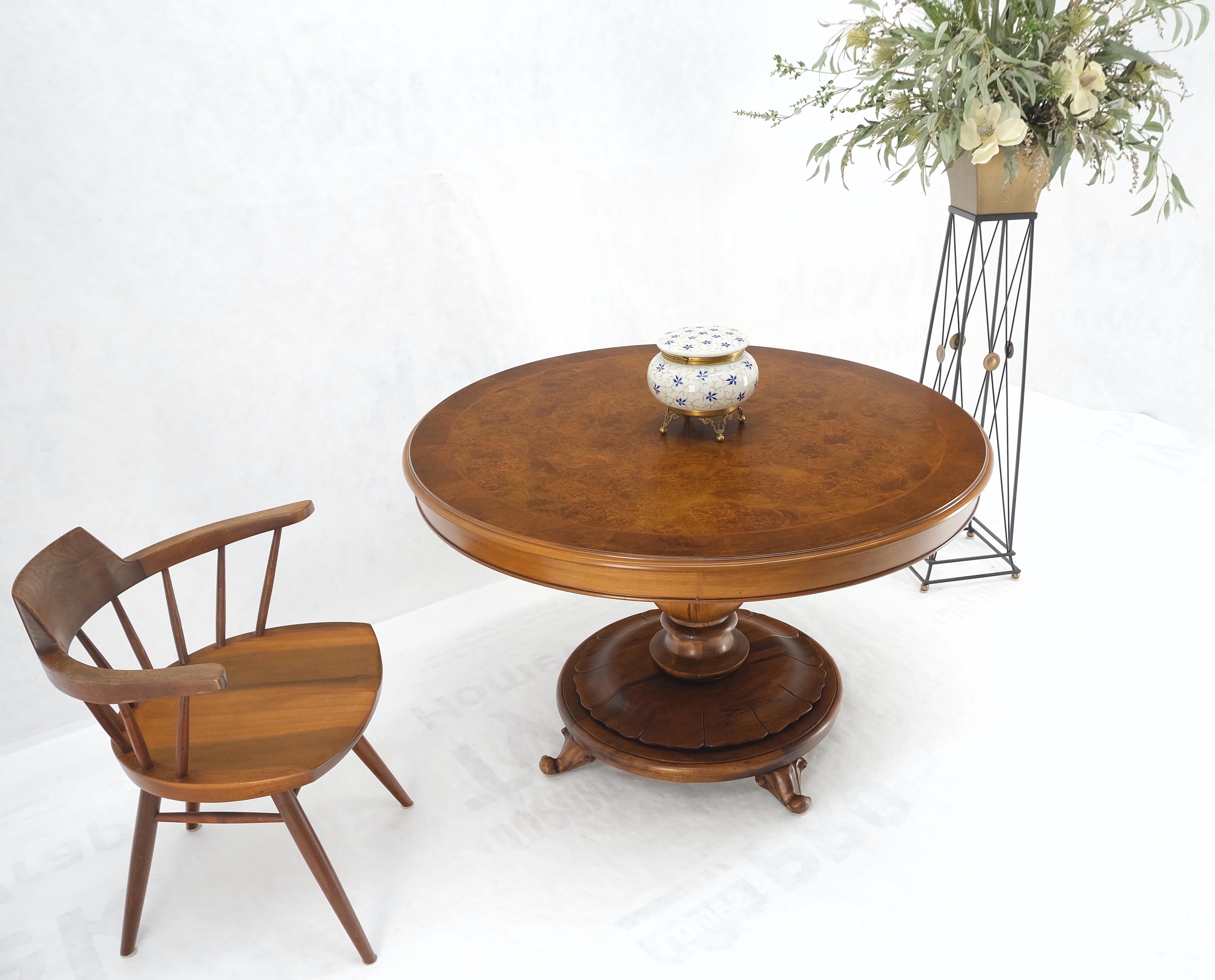 Tavolo da pranzo centrale con piano in legno di Wood Wood intagliato a forma di loto MINT! in vendita 3