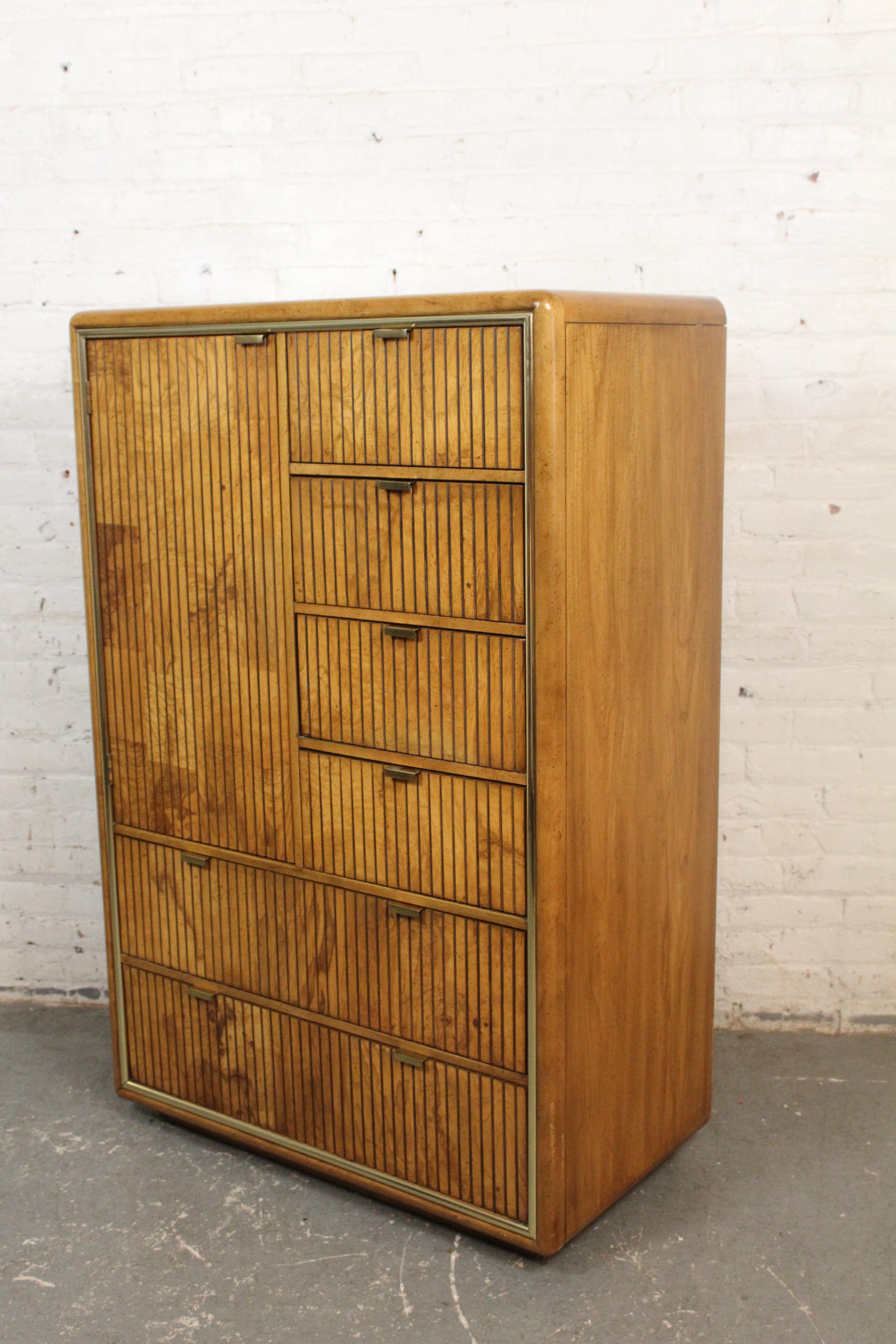 Burl Wardrobe by American of Martinsville For Sale 4
