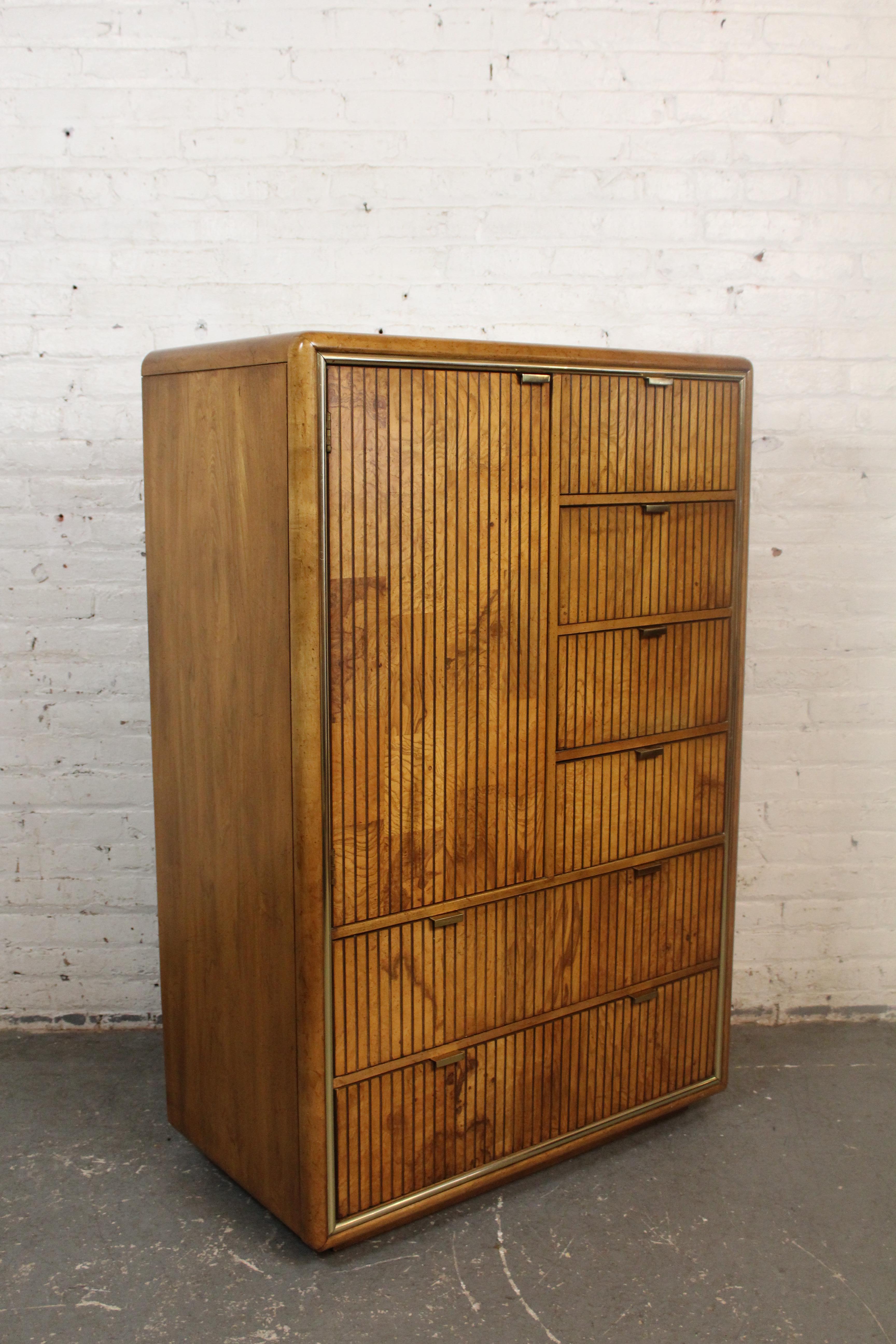 Burl Wardrobe by American of Martinsville For Sale 8