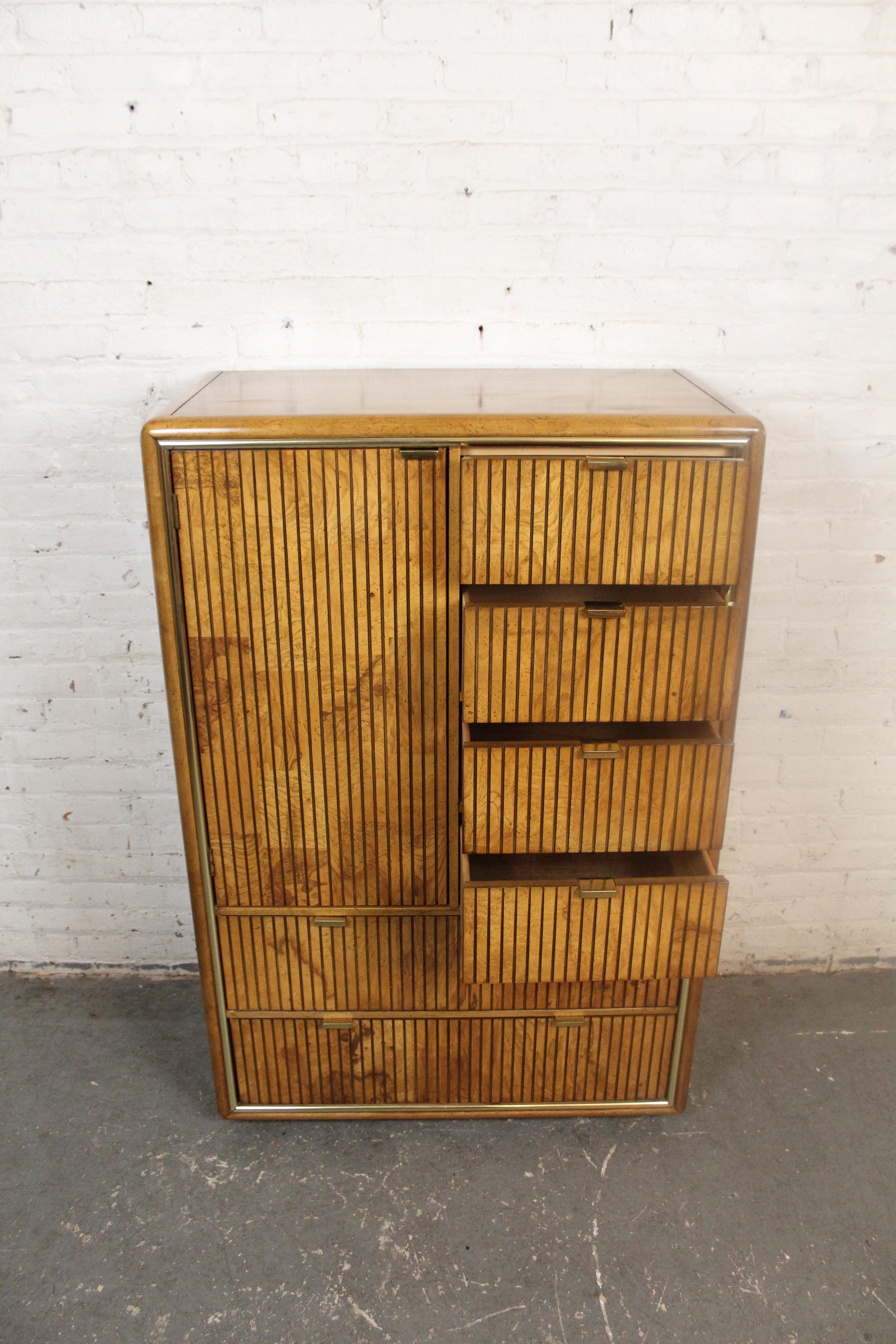 Burl Wardrobe by American of Martinsville For Sale 1