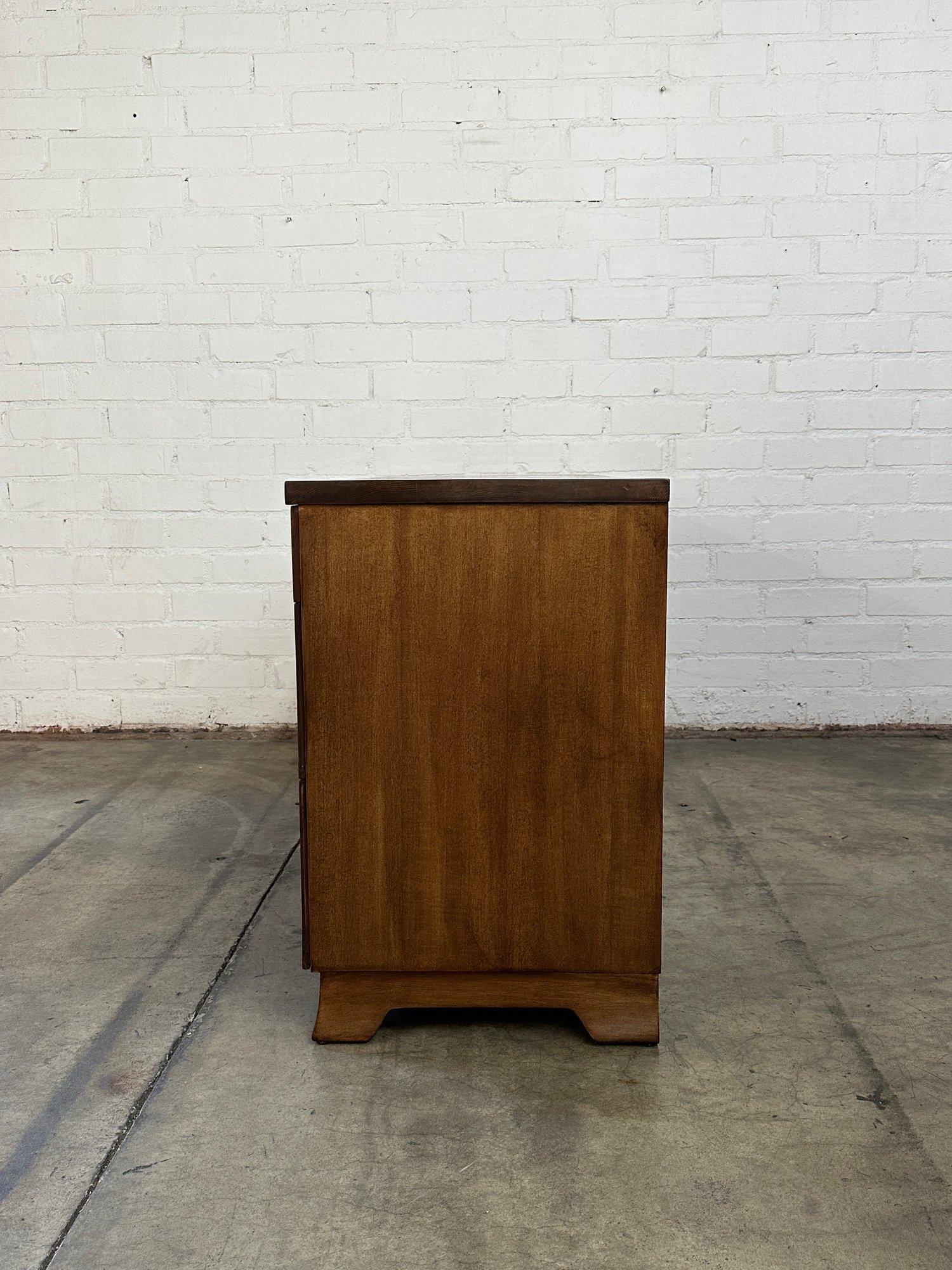 Mid-20th Century Burl Wood and Lucite Writing Desk For Sale