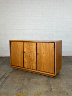 Crédence compacte en bois de ronce et chêne