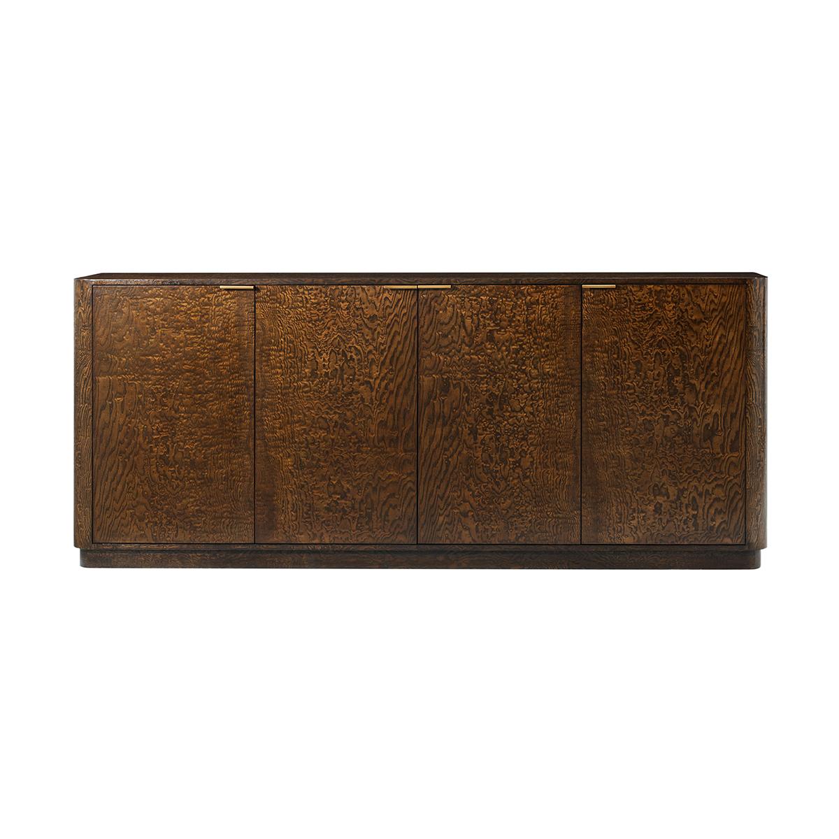 Vietnamita Credenza Art Deco in legno di radica in vendita