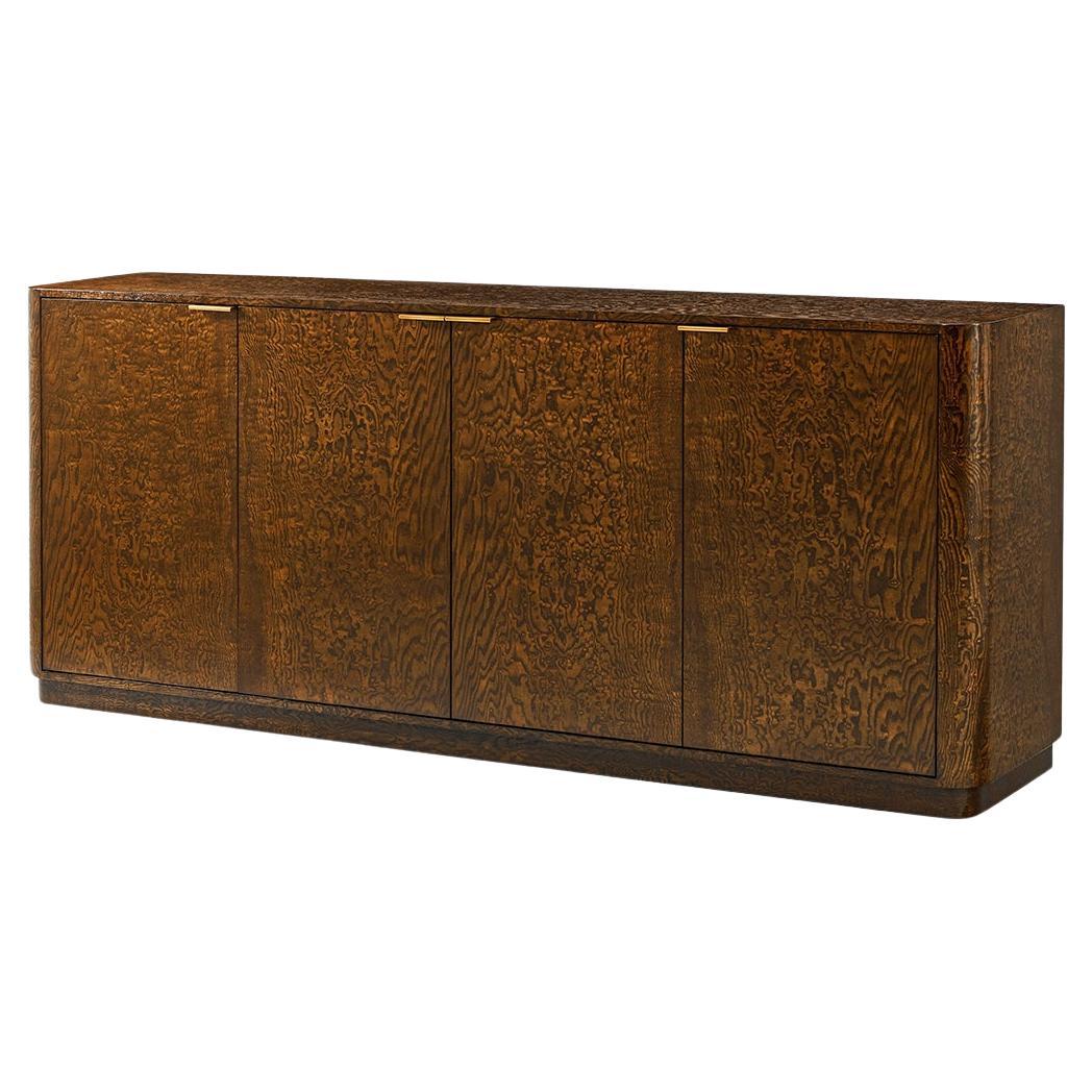 Credenza Art Deco in legno di radica