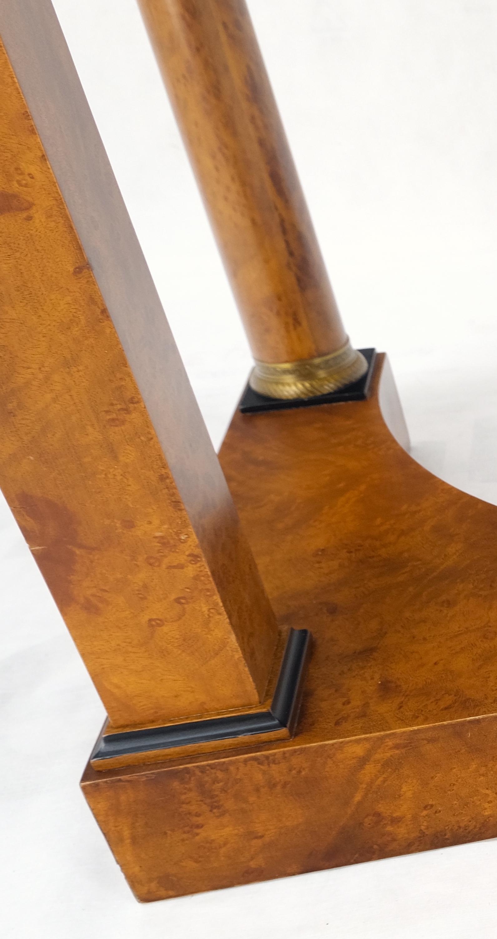 Miroir de table Biedermeier en bois de ronce avec assise en rotin assortie de chaise MINT ! en vente 4
