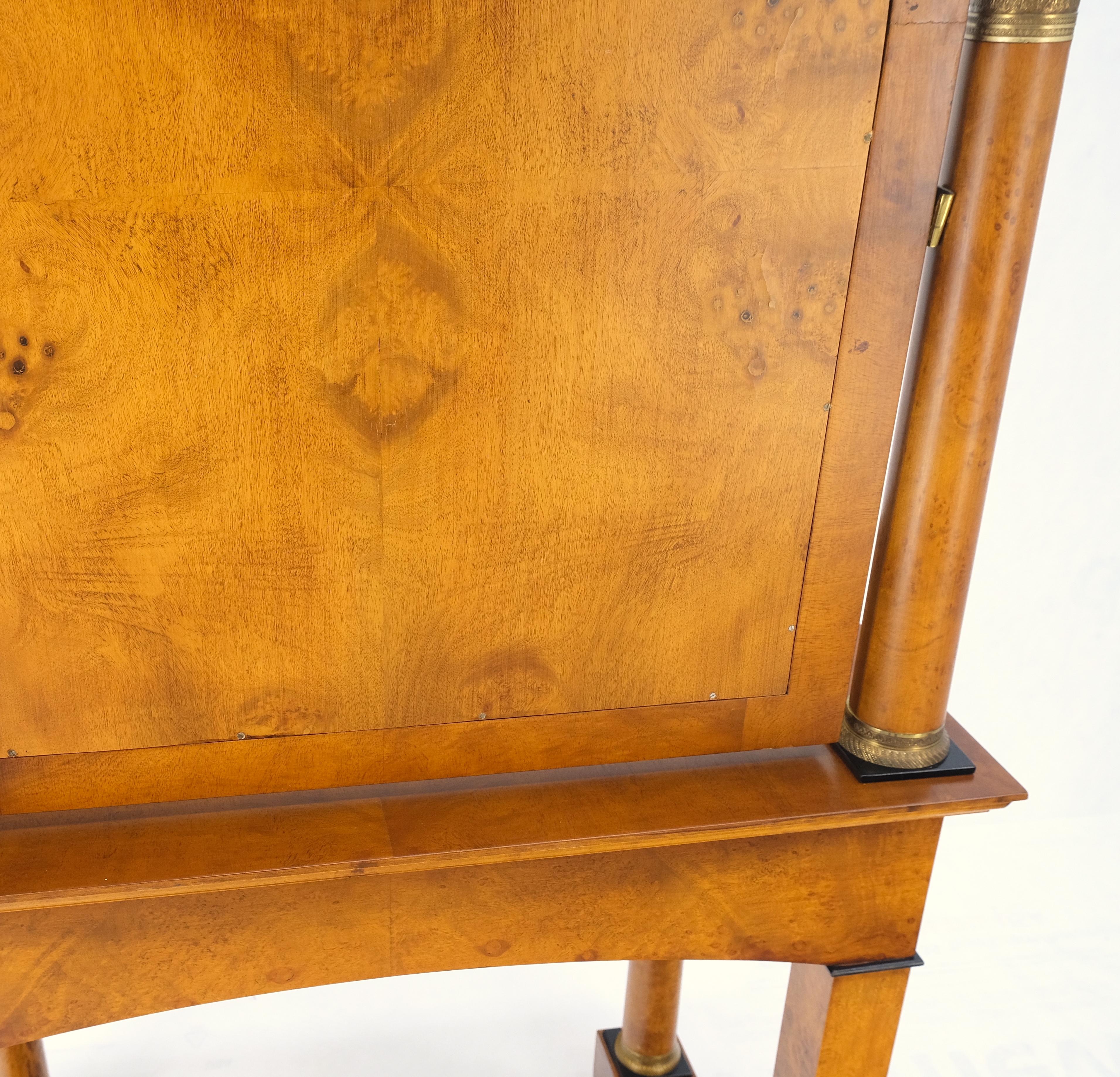 Burl Wood Biedermeier Dressing Table Mirror Matching Chair Cane Seat Mint! For Sale 3