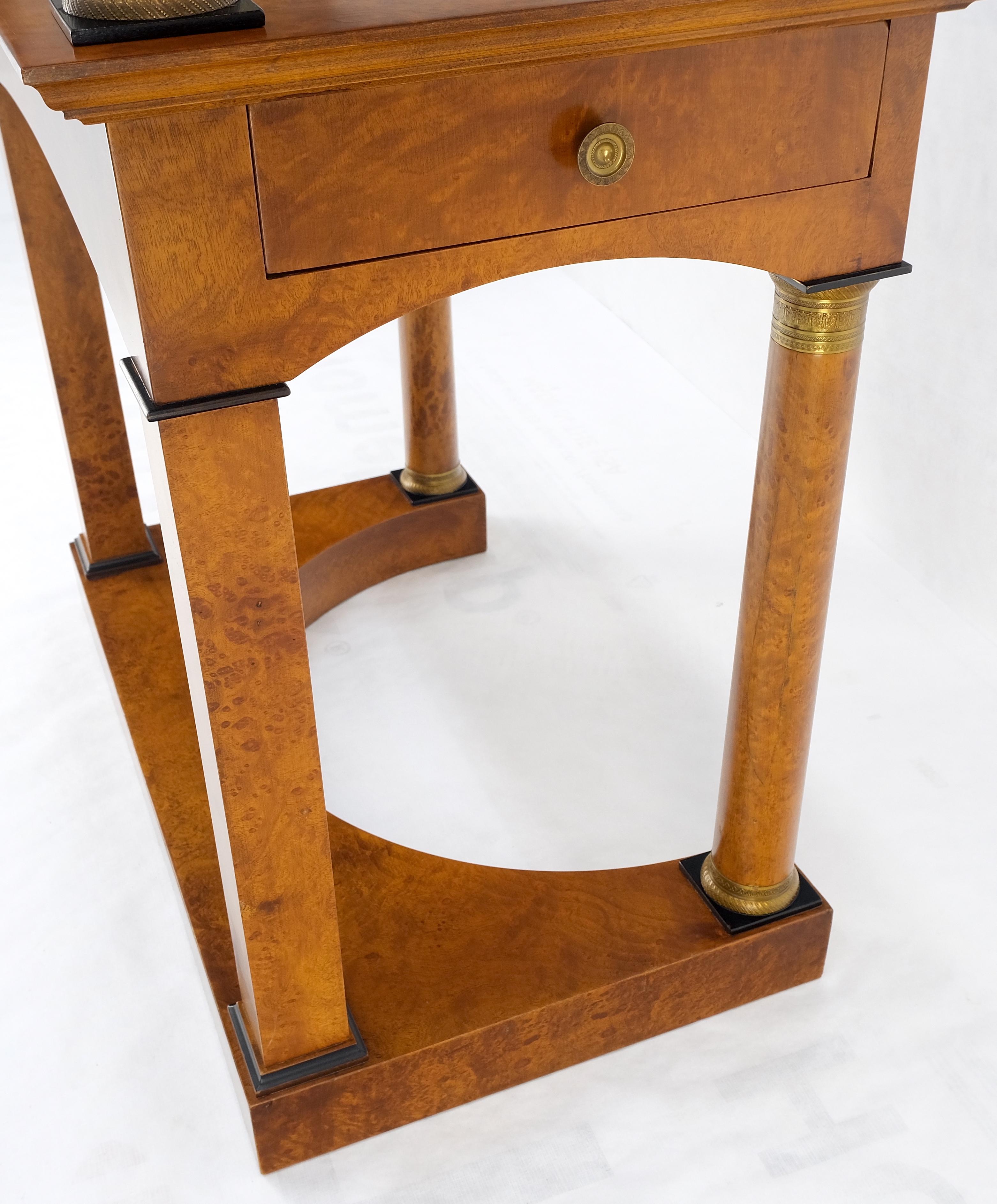 Burl Wood Biedermeier Dressing Table Mirror Matching Chair Cane Seat Mint! For Sale 5