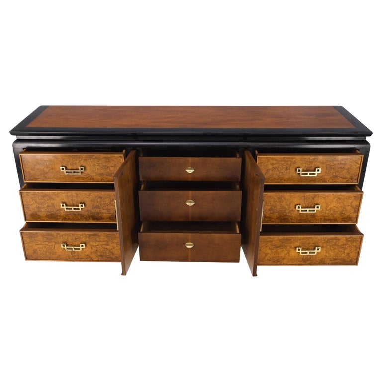 long credenza dresser Mid Century Modern Plastic + Rosewood Credenza / Long Dresser by Vallieres,  C. 1960's