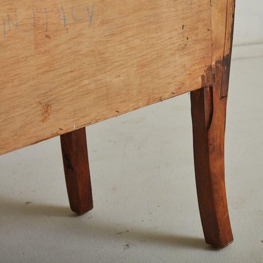 Burl Wood Bombe Chest of Drawers, Italy 1960s 5