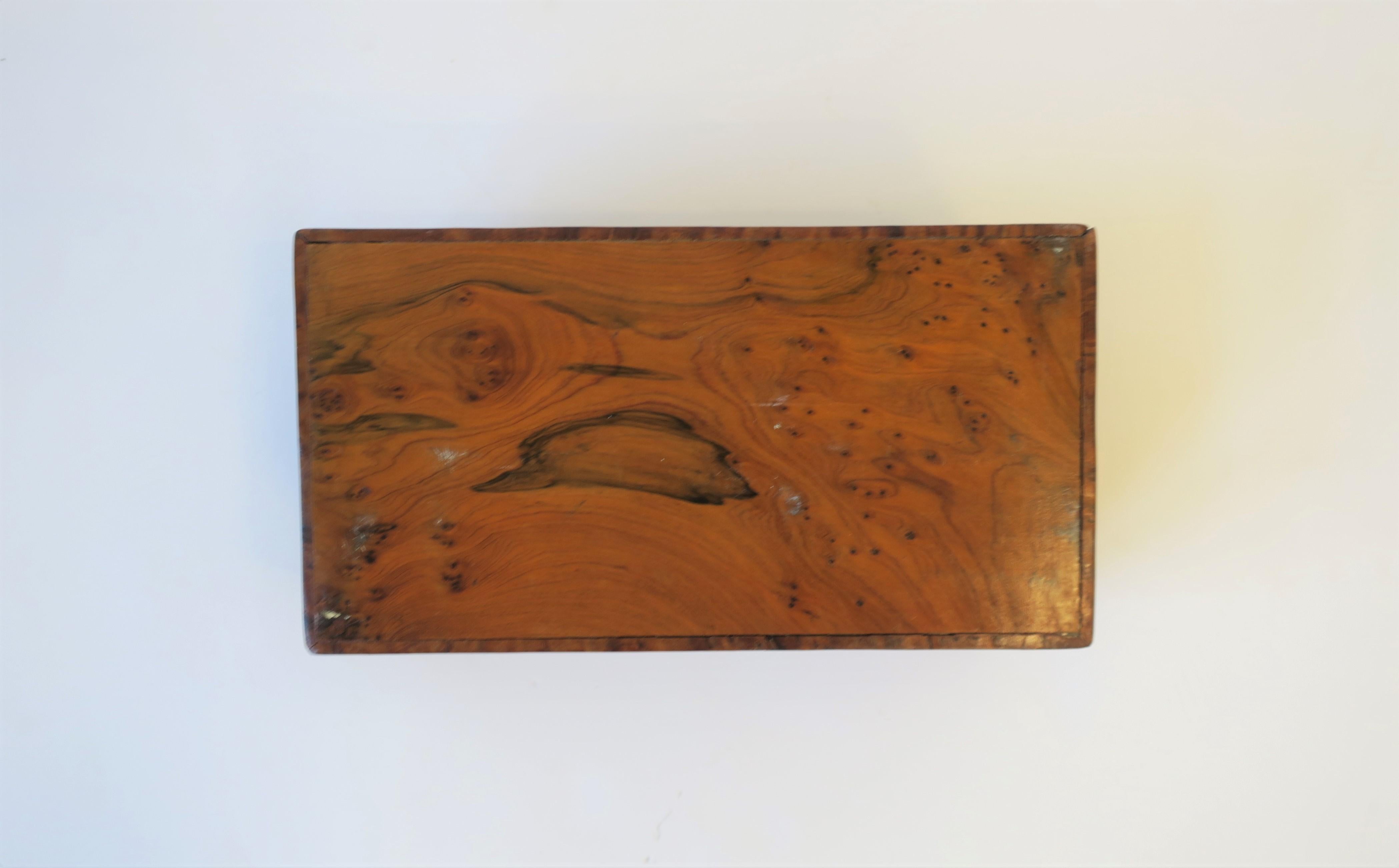Vintage Burl Wood Box 7