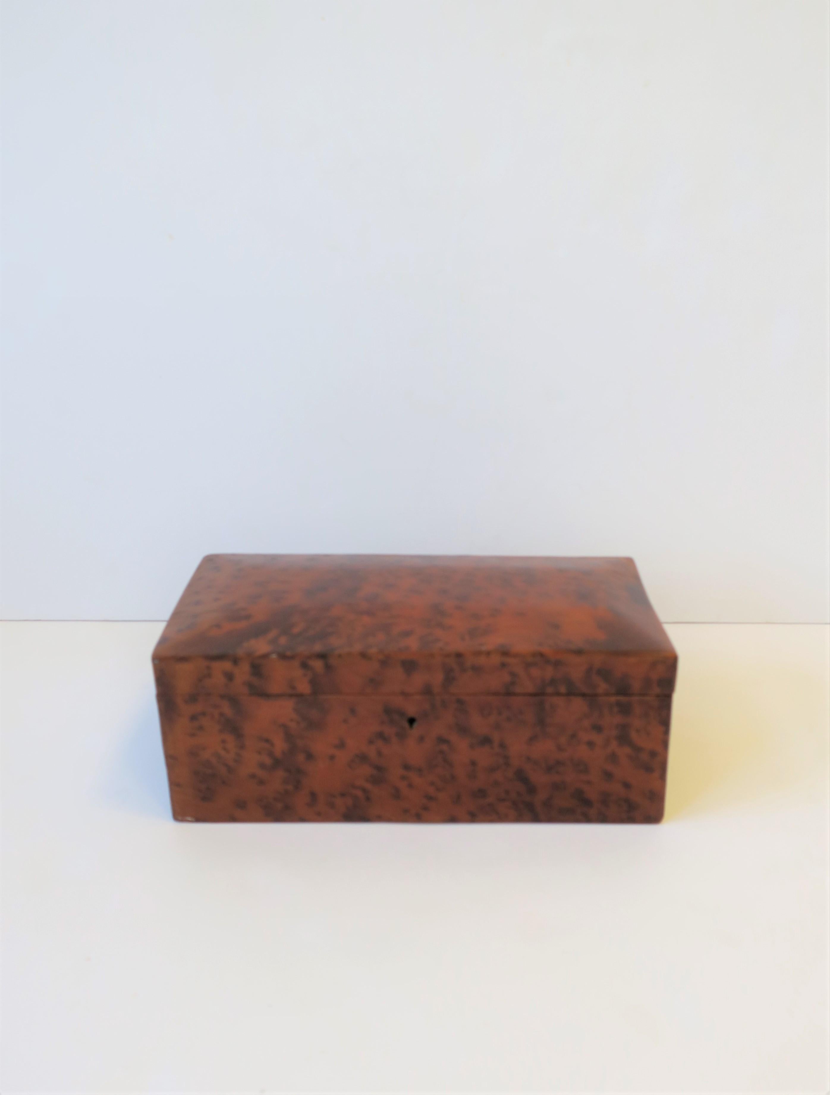 Minimalist Vintage Burl Wood Box