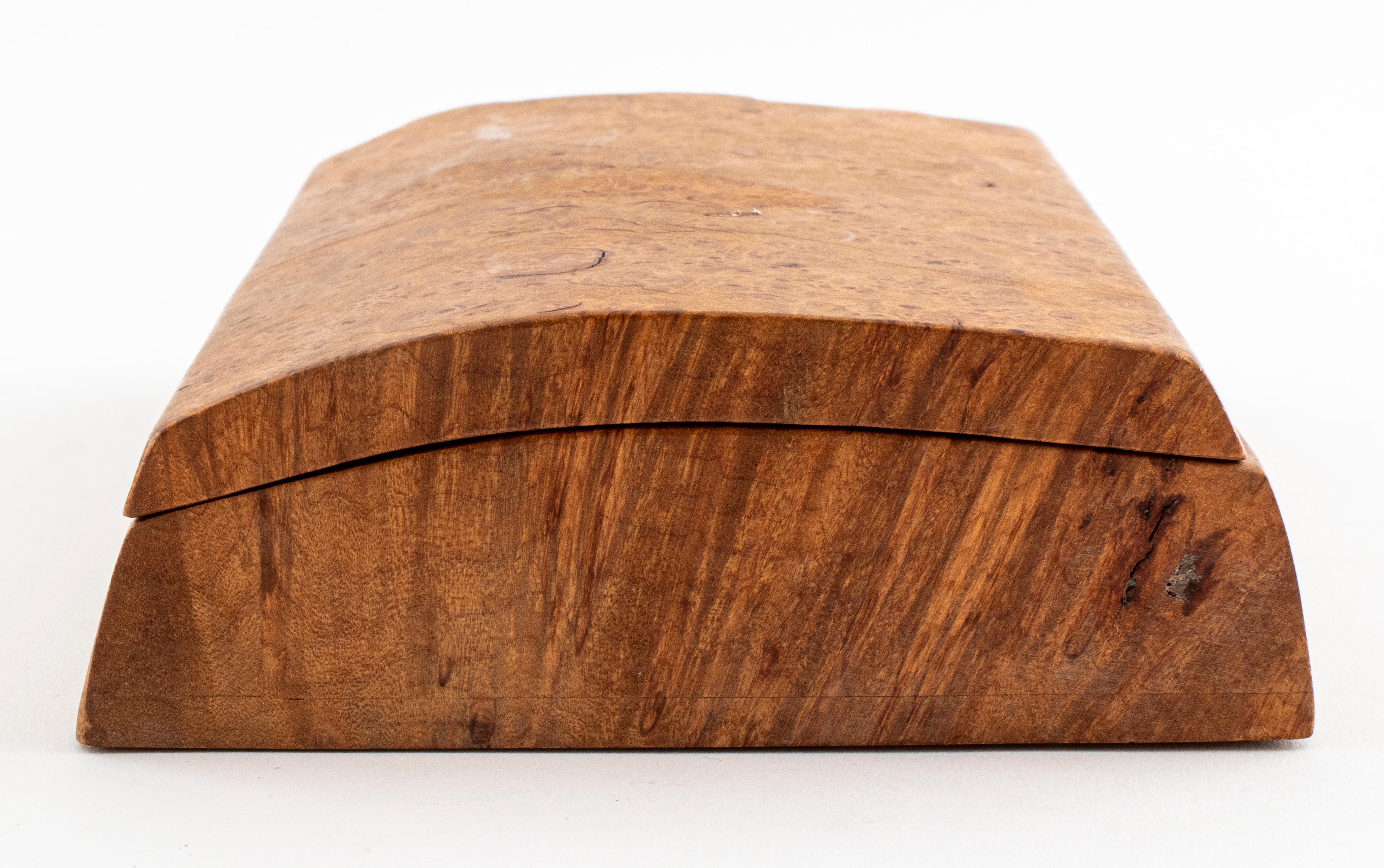 20th Century Burl Wood Box from the Estate of a Prominent Chinese Musician For Sale
