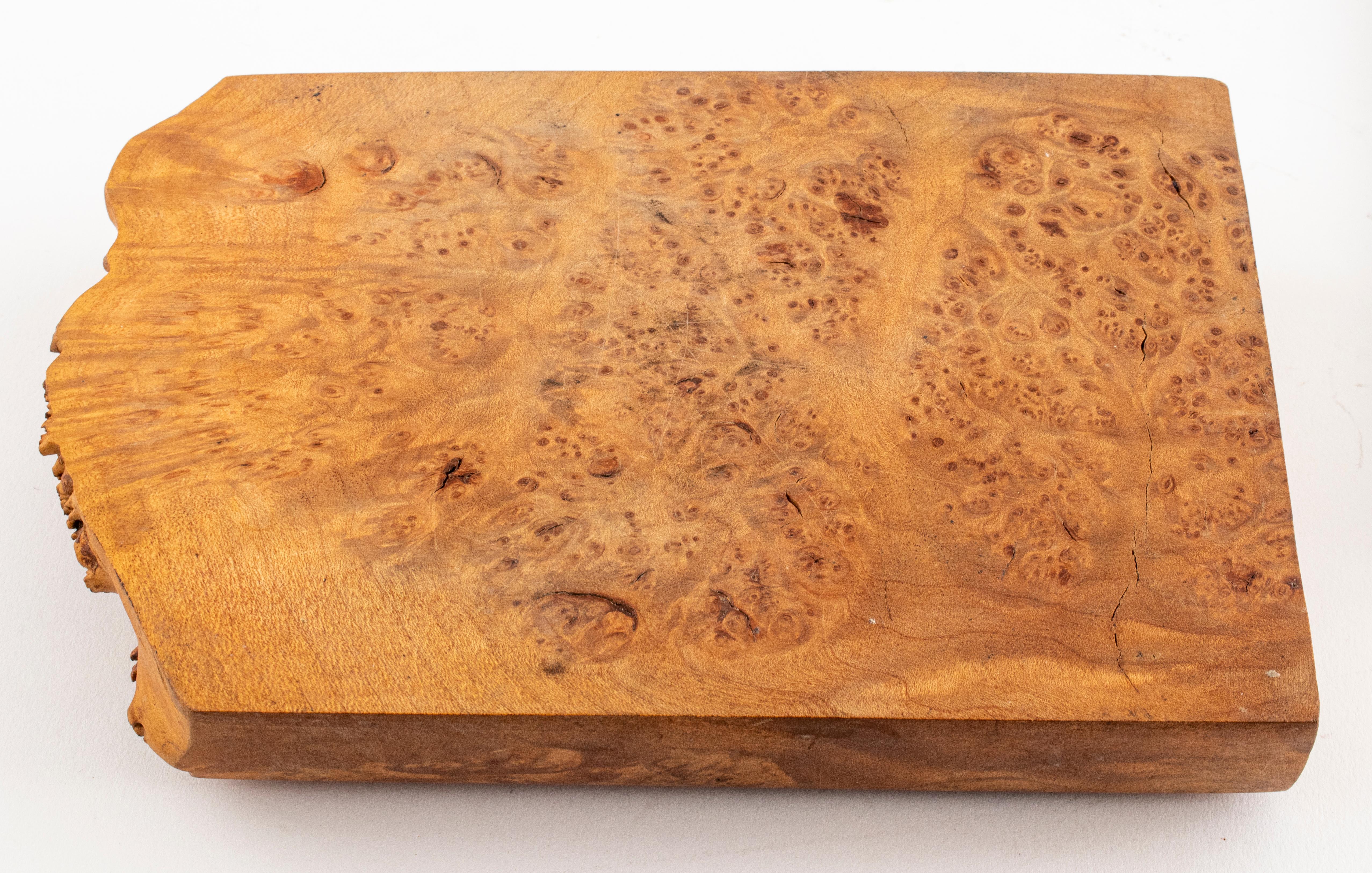 Burl Wood Box from the Estate of a Prominent Chinese Musician For Sale 2