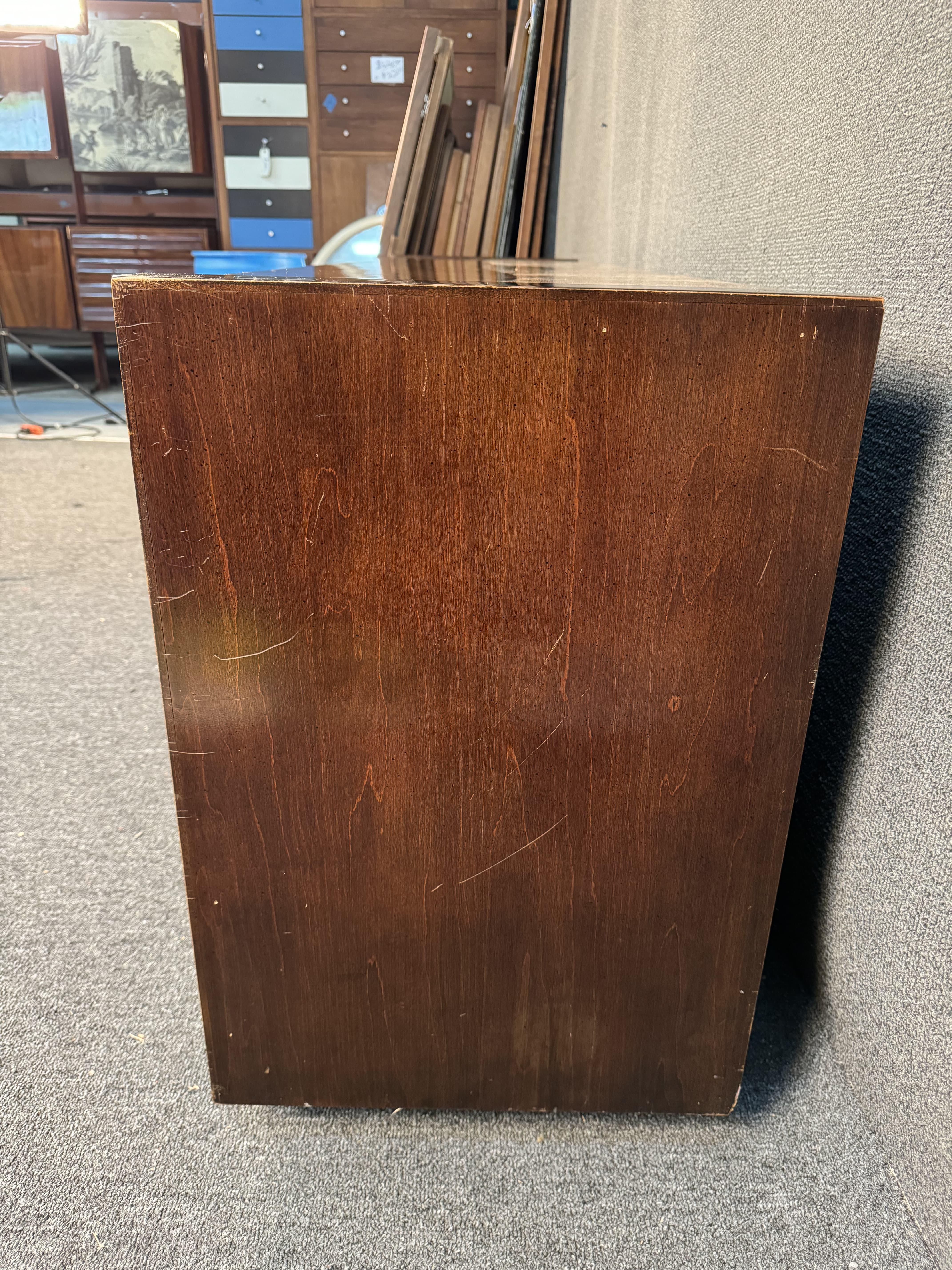 Unknown Burl Wood Brass Accent Dresser by Century Furniture For Sale