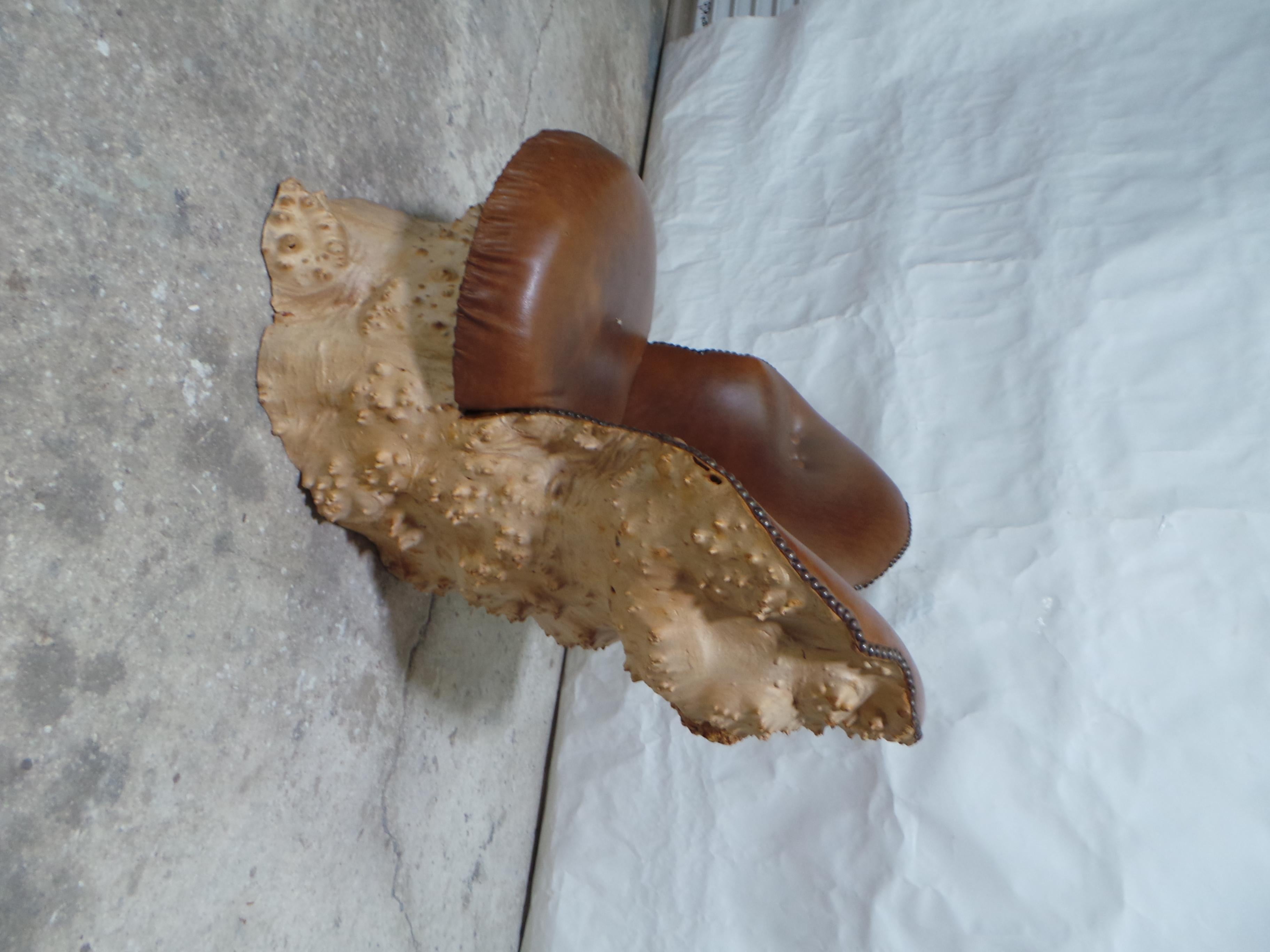 Burl Wood Chair For Sale 5