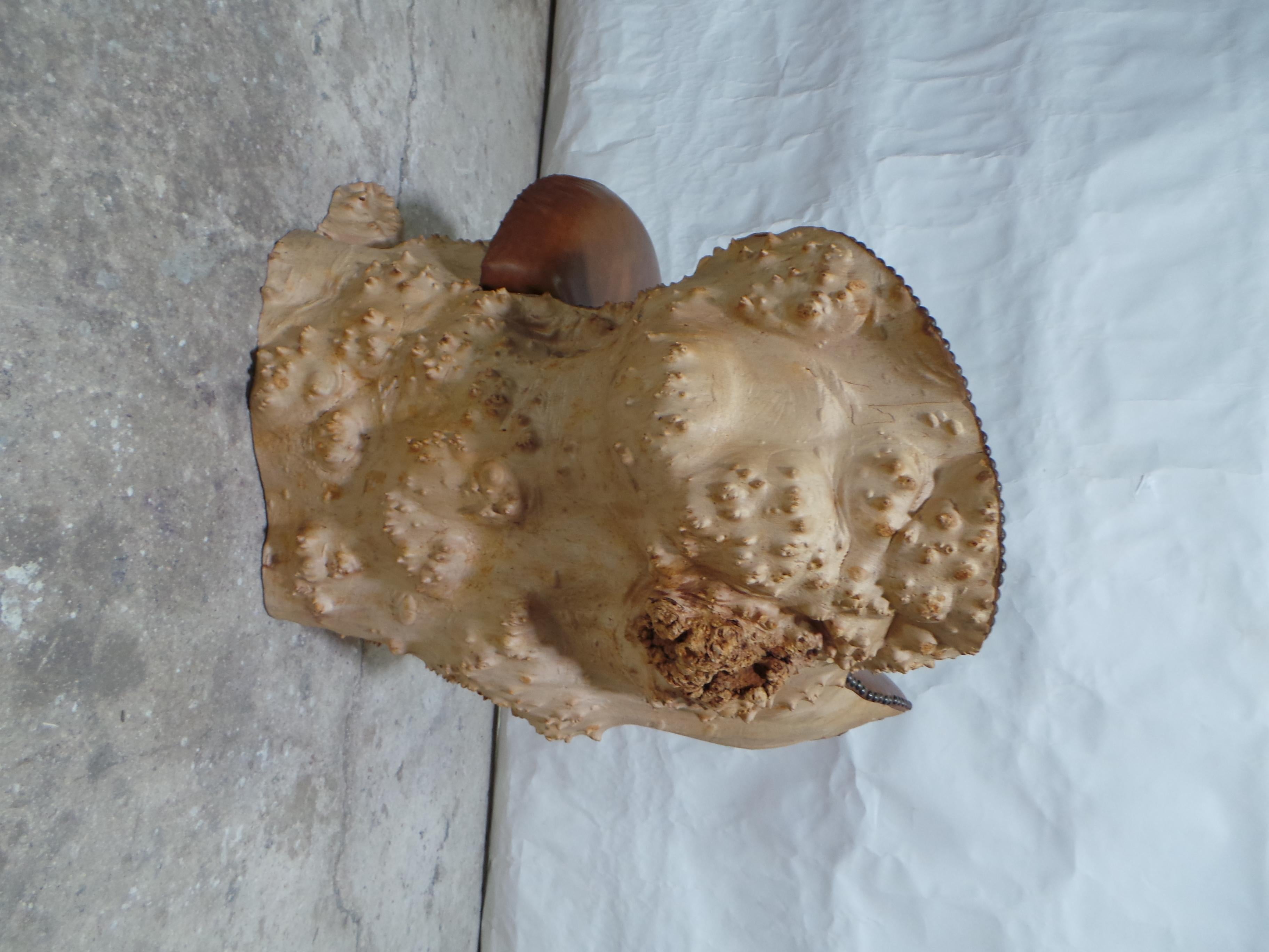 Burl Wood Chair For Sale 1