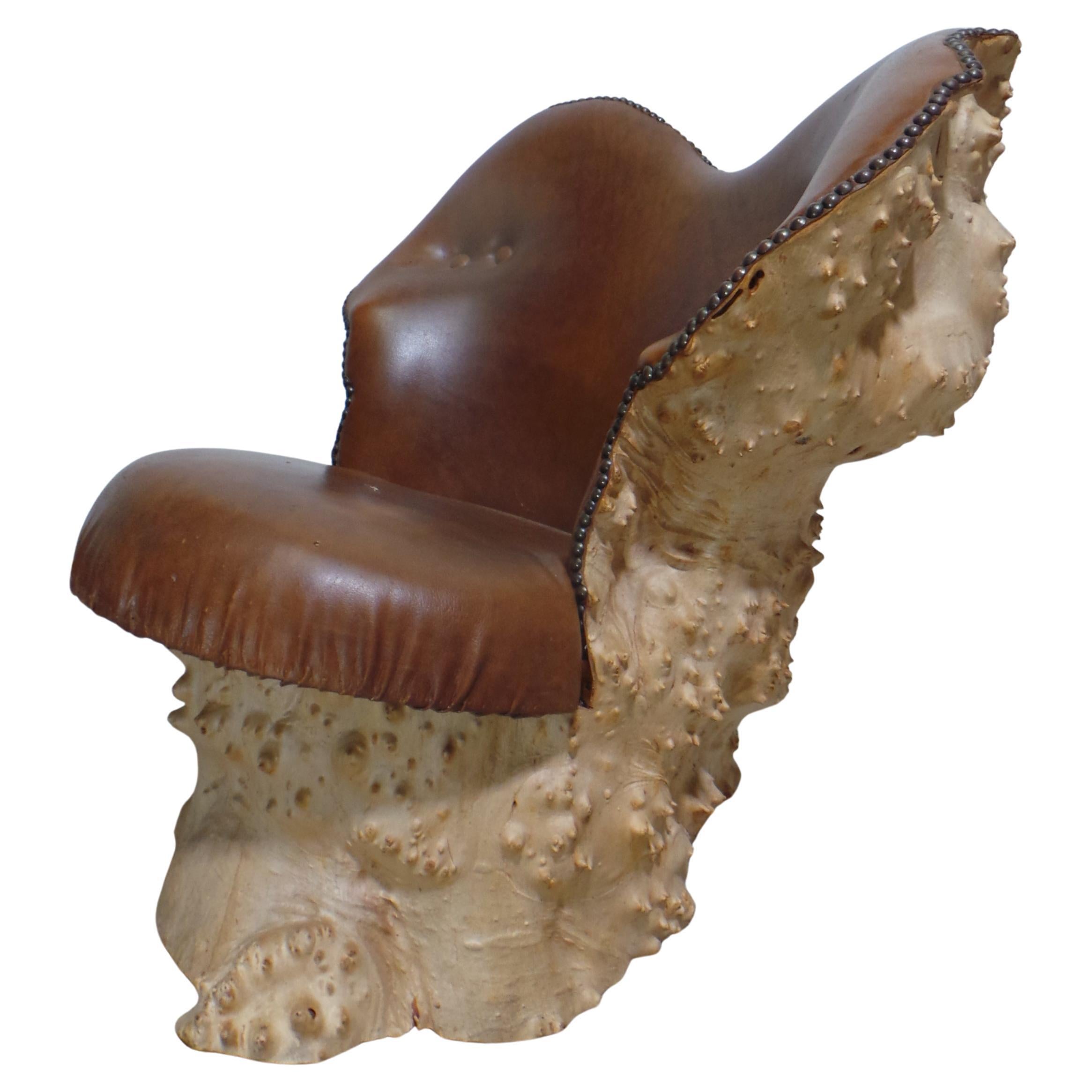 Burl Wood Chair