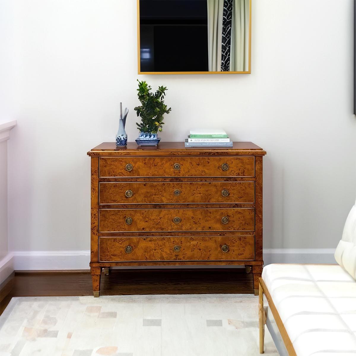 Vietnamese Burl Wood Chest of Drawers For Sale