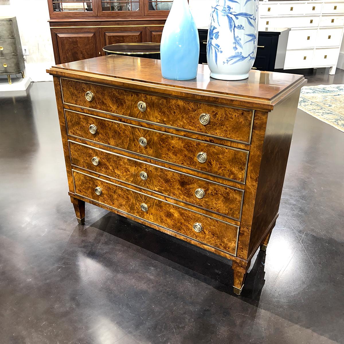 Burl Wood Chest of Drawers In New Condition For Sale In Westwood, NJ
