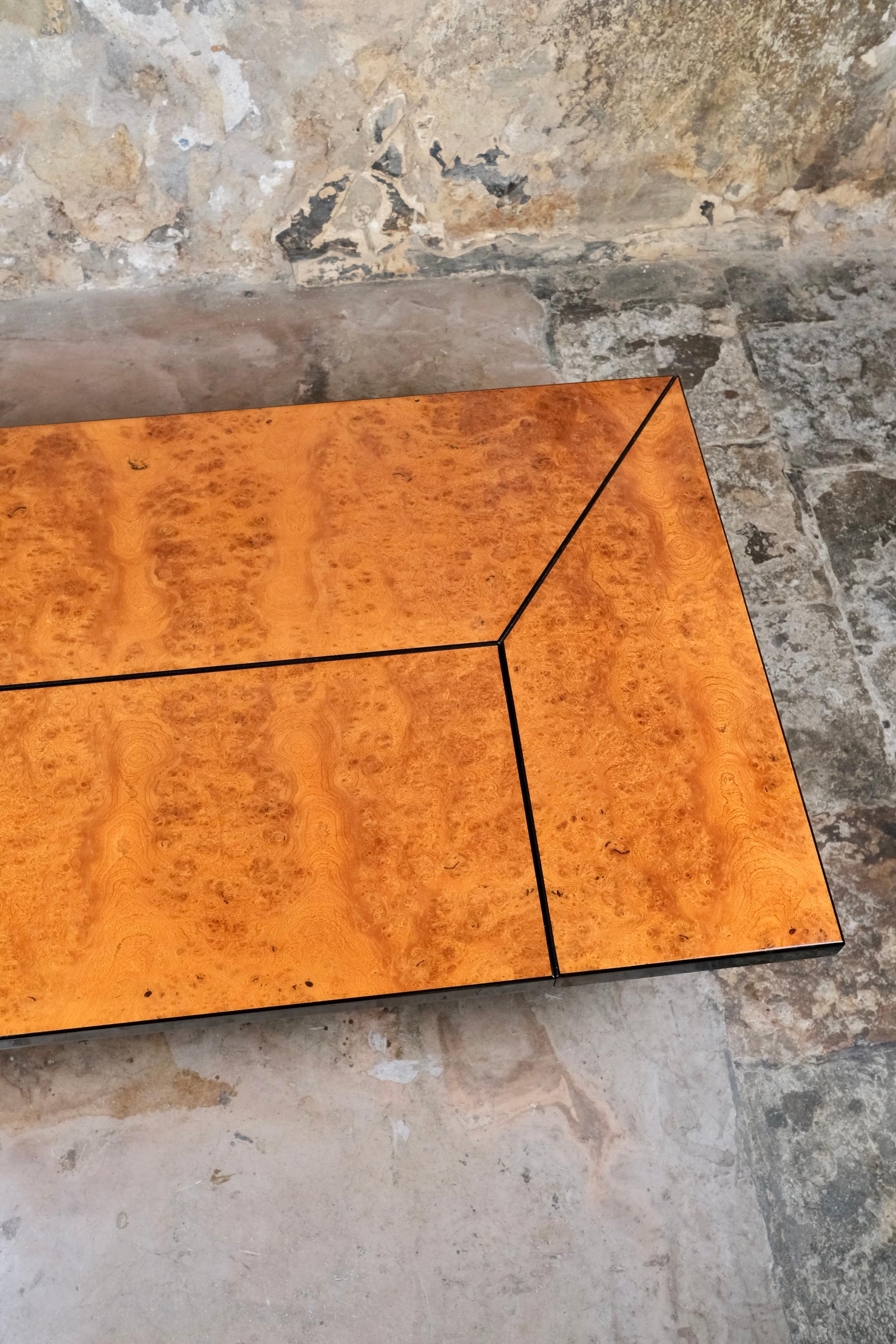 Table basse avec bar par Paul Michel pour Roche Bobois, France, années 1980 2