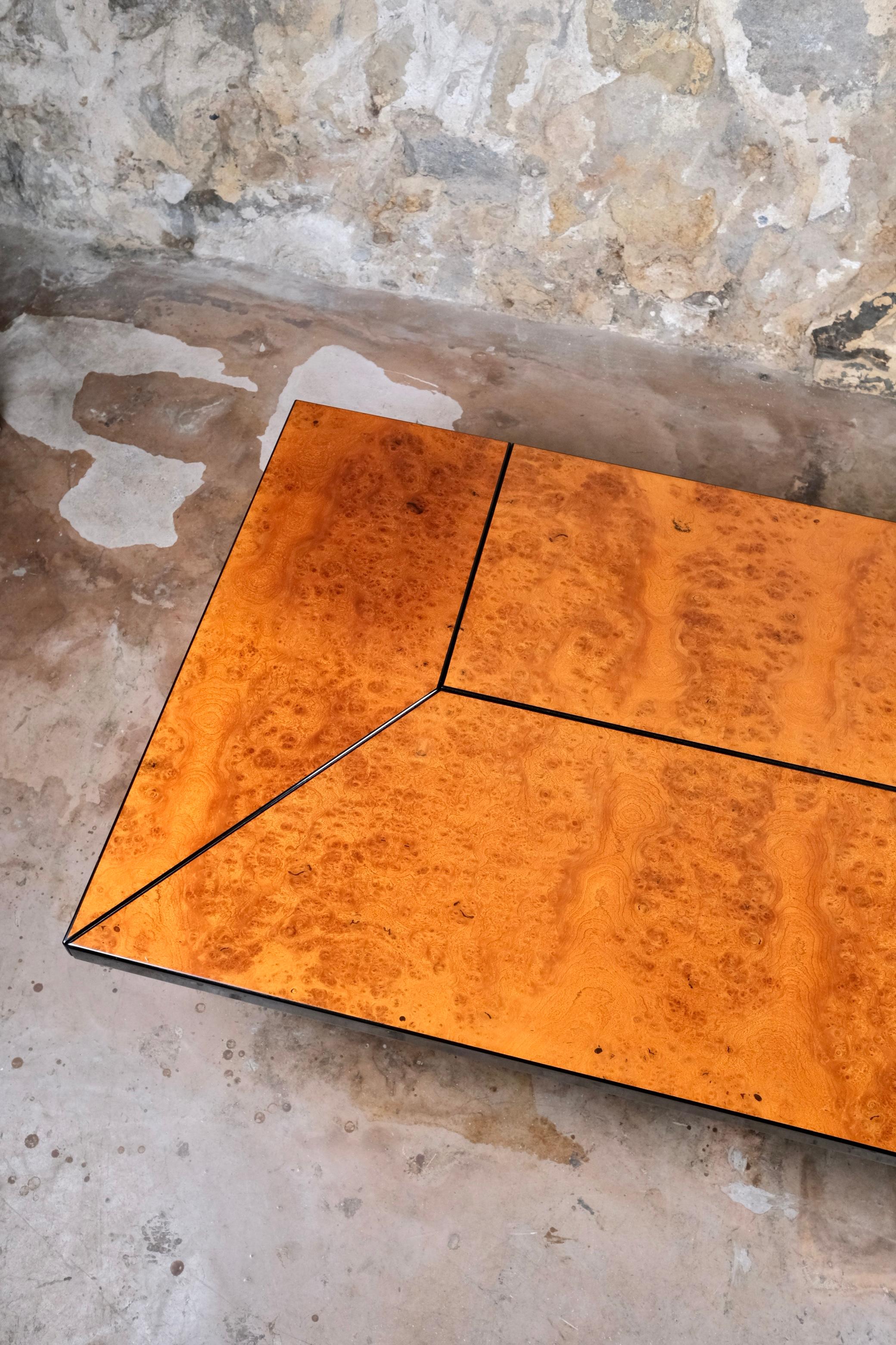 Table basse avec bar par Paul Michel pour Roche Bobois, France, années 1980 1