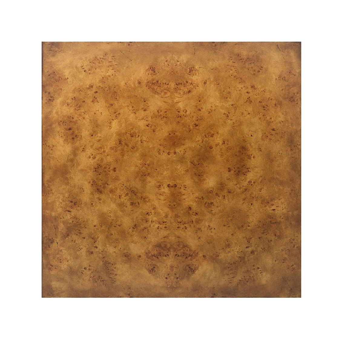 Art Deco Burl Wood Cube Table For Sale