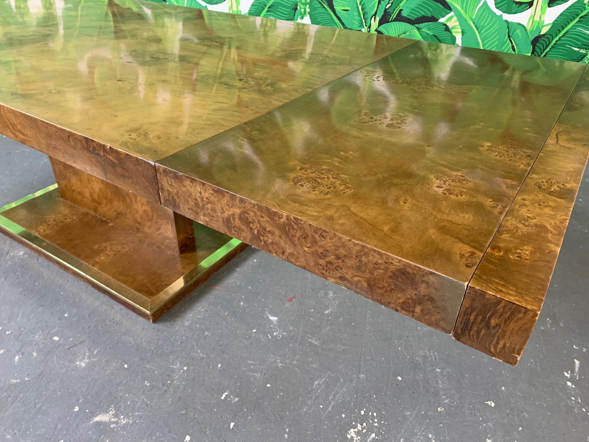 burl dining table