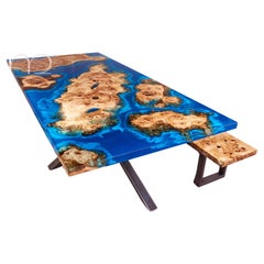 Burl Wood Dining Table Contemporary Modern Dining Table Handmade Wooden Tables