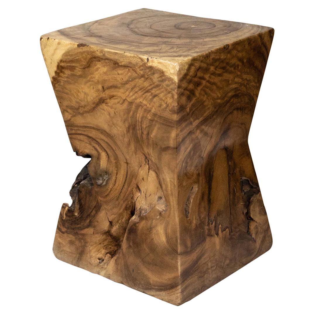 Burl Wood End Table or Stool
