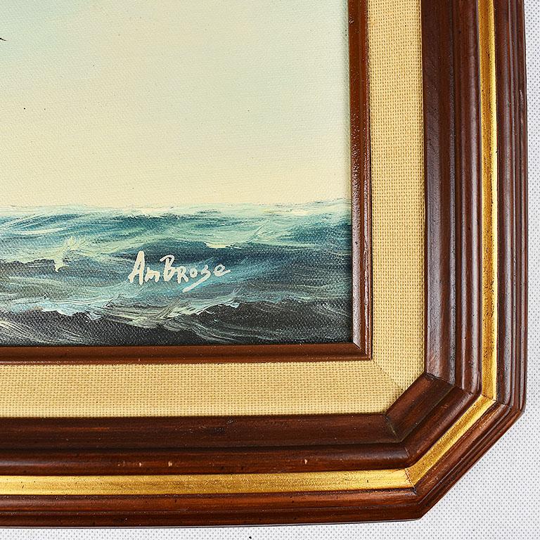 nautical paintings on wood